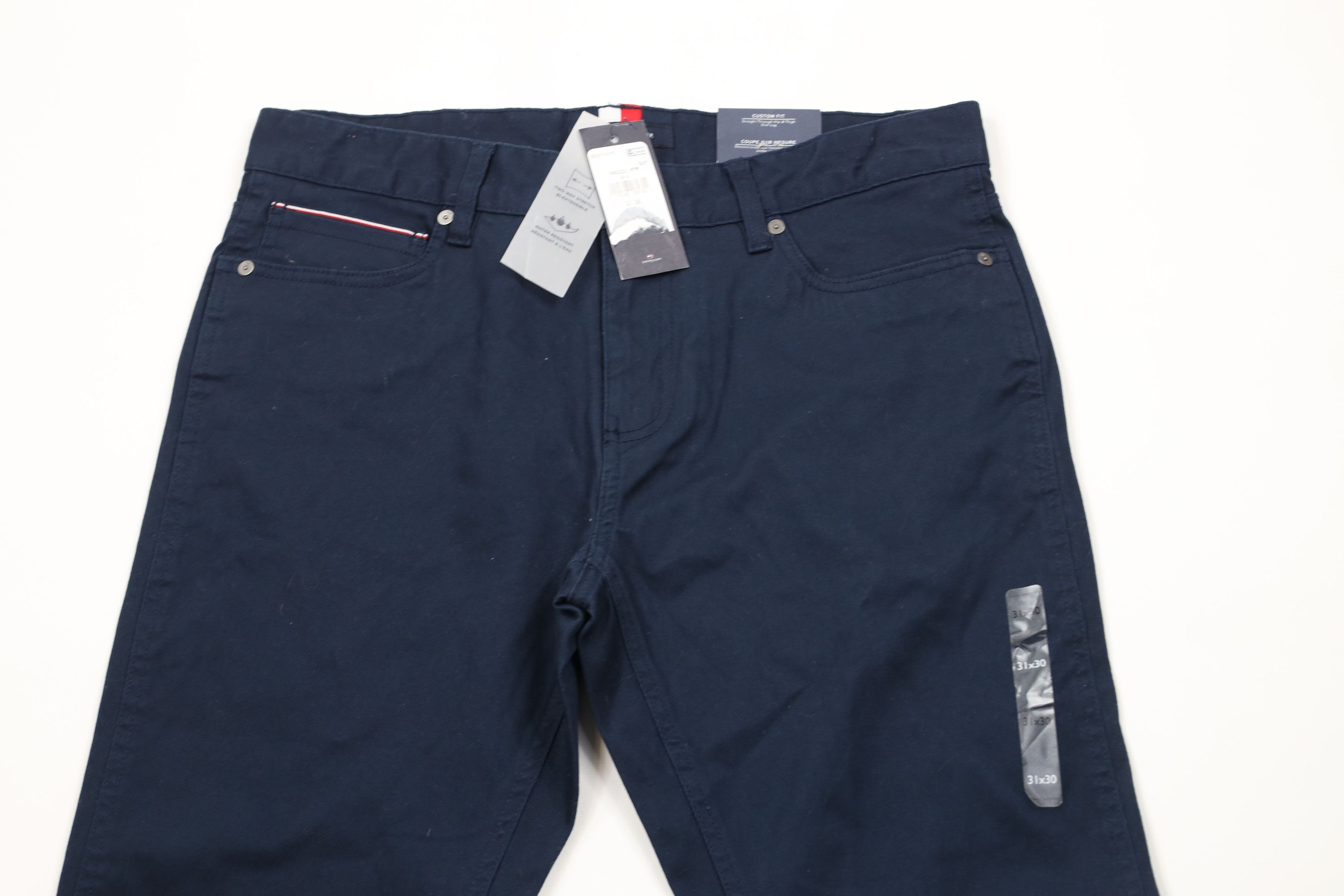 Tommy Hilfiger × Vintage Deadstock New Tommy Hilfiger Slim Leg Flex Pants Navy Blue Size US 31 - 2 Thumbnail
