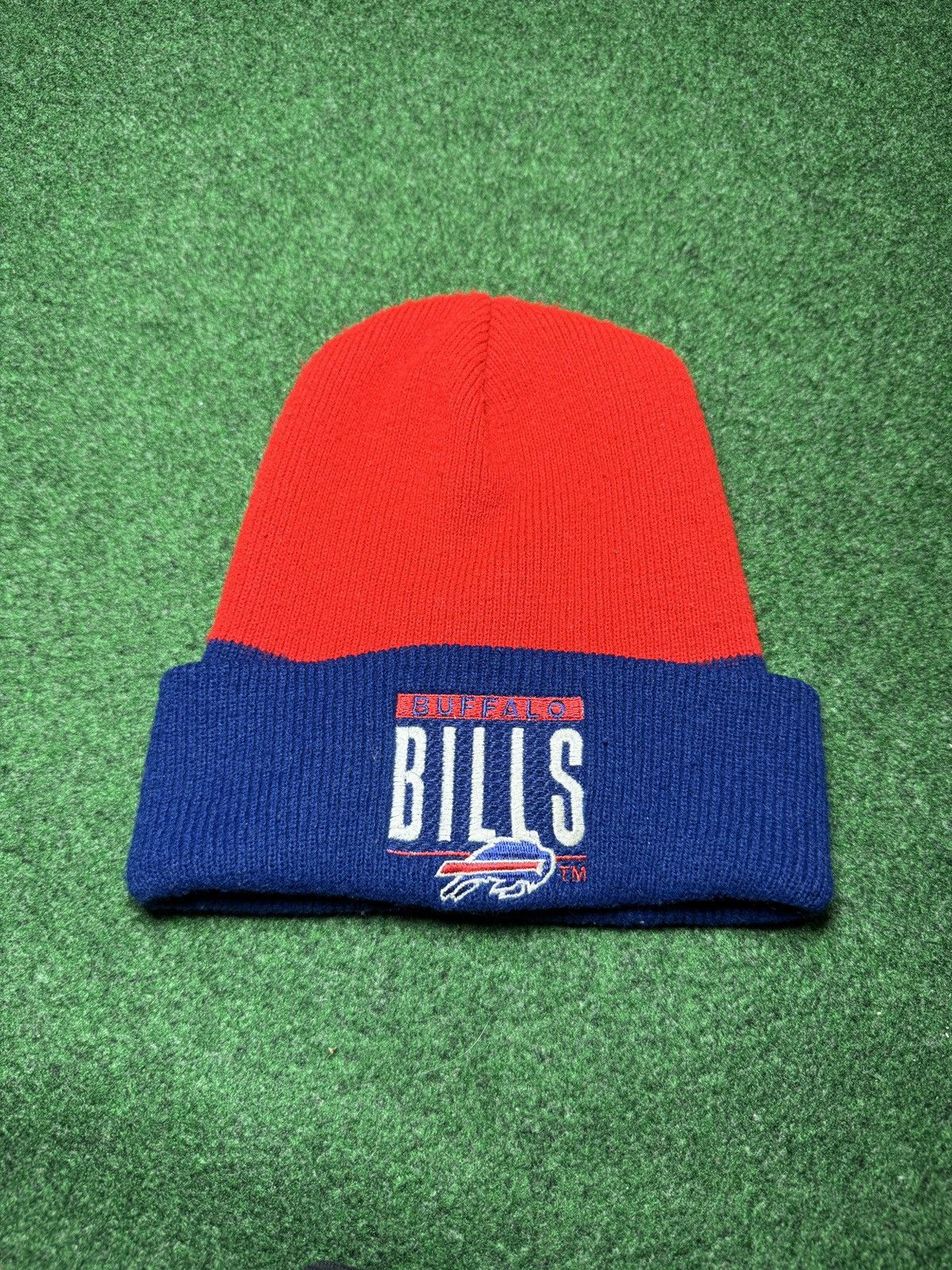 NFL Vintage 90s Buffalo Bills NFL Pro Line Knit Beanie Hat Size ONE SIZE - 1 Thumbnail