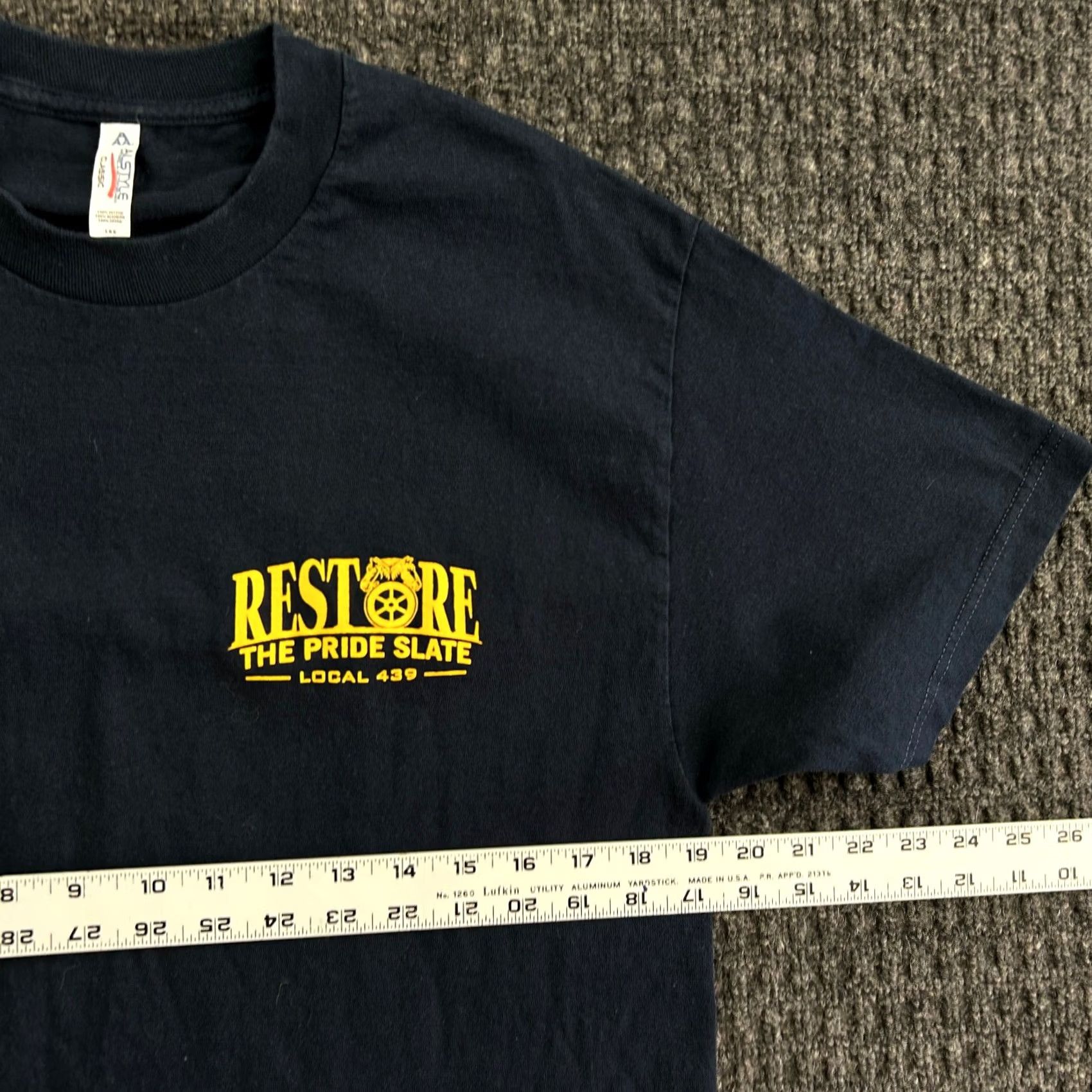Vintage VINTAGE Teamsters Local 439 Restore The Pride T Shirt Blue L Men 439 USA Union Workwear Labor Size US L / EU 52-54 / 3 - 5 Thumbnail