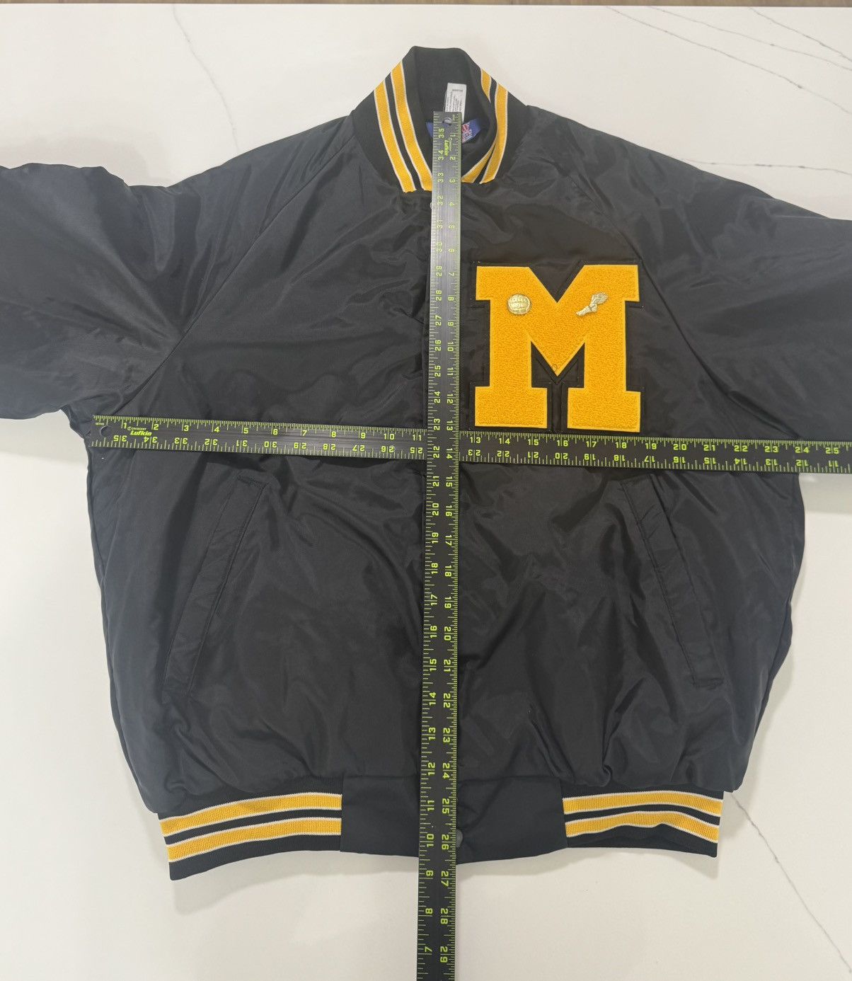 Other Vintage 80’s Michigan Wolverines Varsity Jacket 🏈💛🖤 USA Made Size US M / EU 48-50 / 2 - 5 Thumbnail