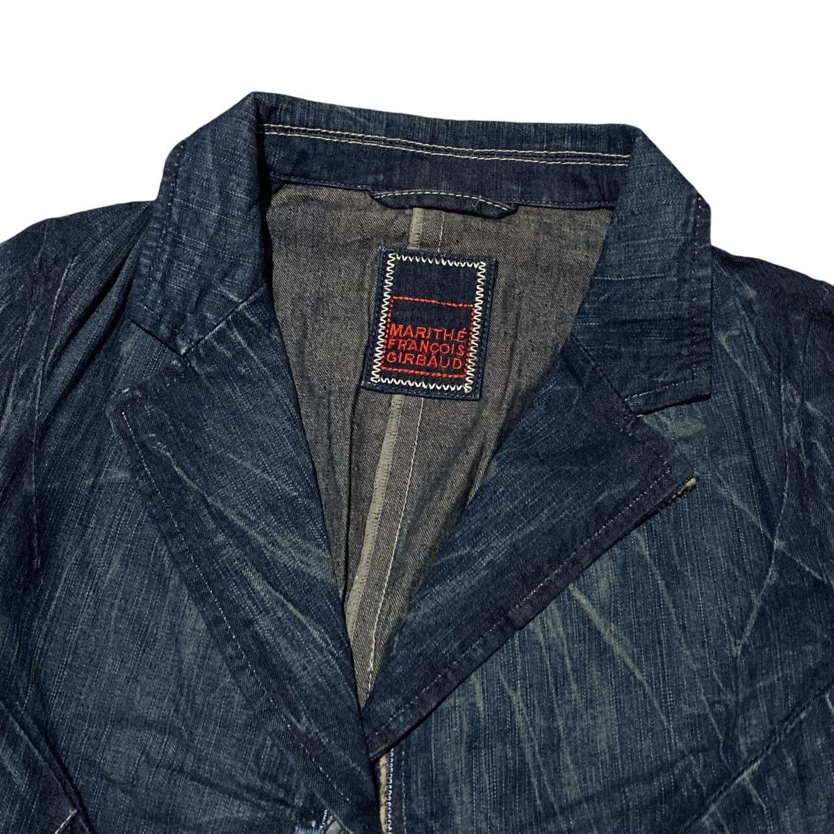 If Six Was Nine × Japanese Brand × Marithe + Francois Girbaud 🔥SALE🔥 Marithe francois girbaud denim blazer Size M / US 6-8 / IT 42-44 - 5 Thumbnail