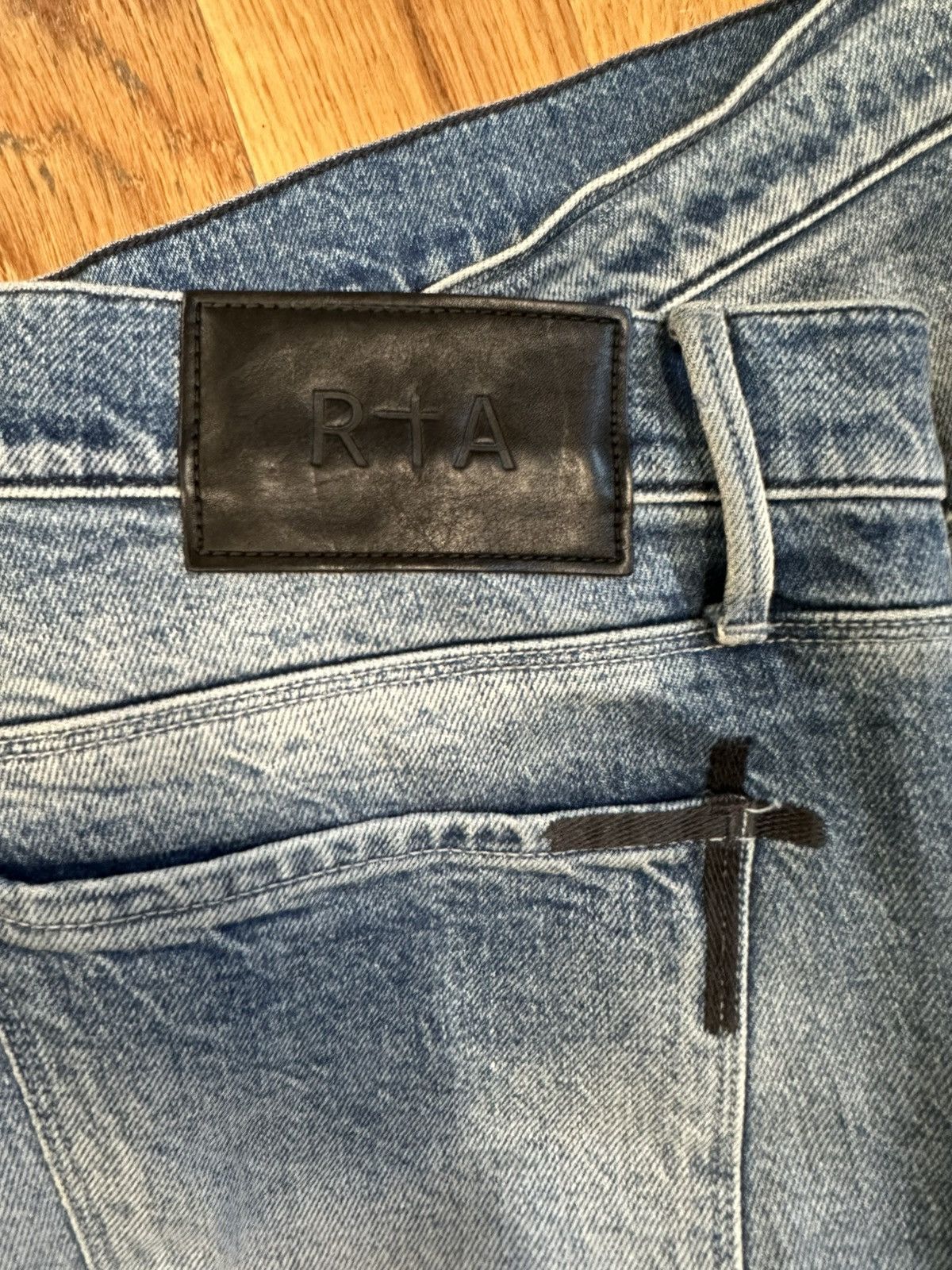 Rta RTA White Spell Blue Denim Jeans Size 40 Size US 40 / EU 56 - 4 Thumbnail