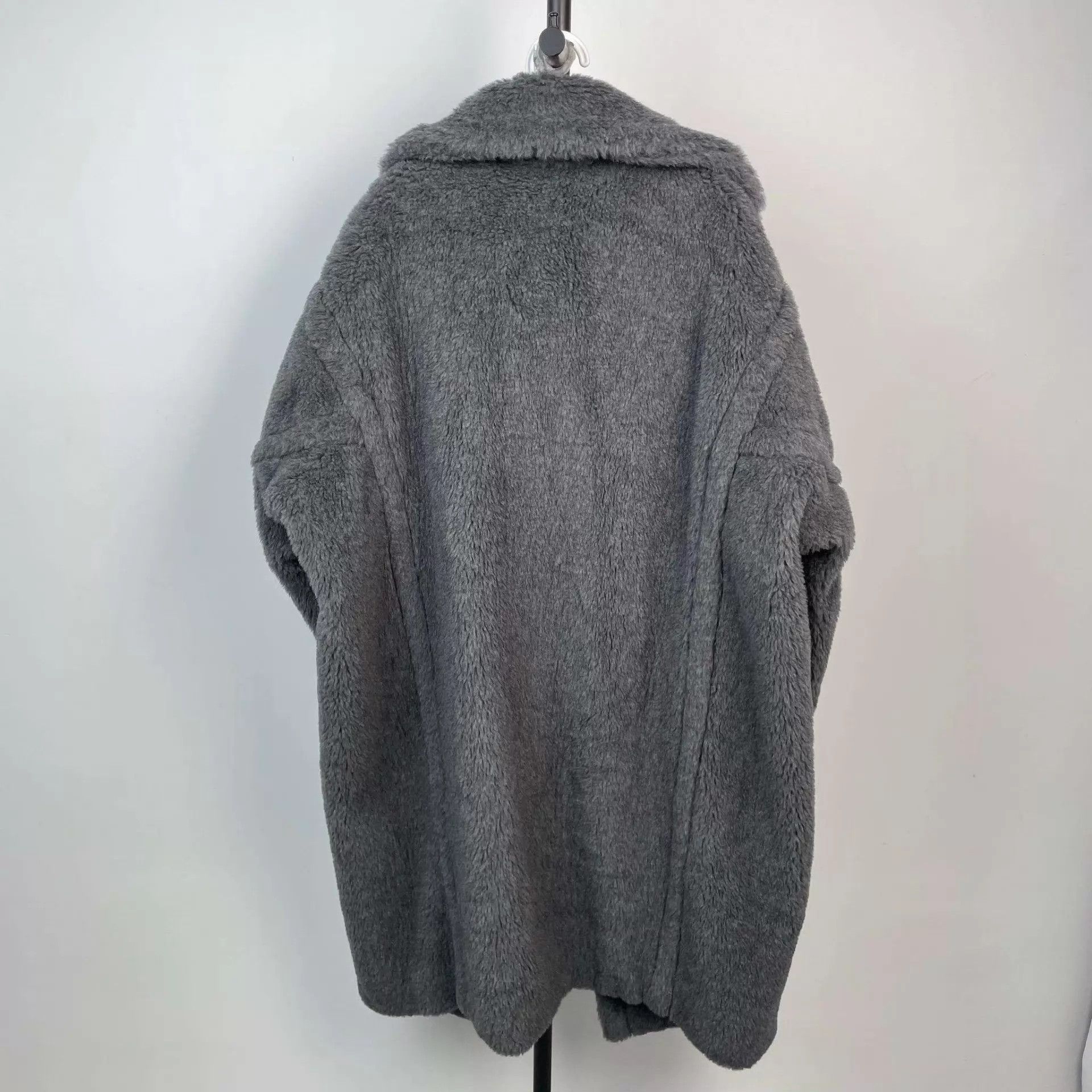 Max Mara MaxMara Teddy Coat Gray Hooded Runway Size S Size S / US 4 / IT 40 - 2 Thumbnail
