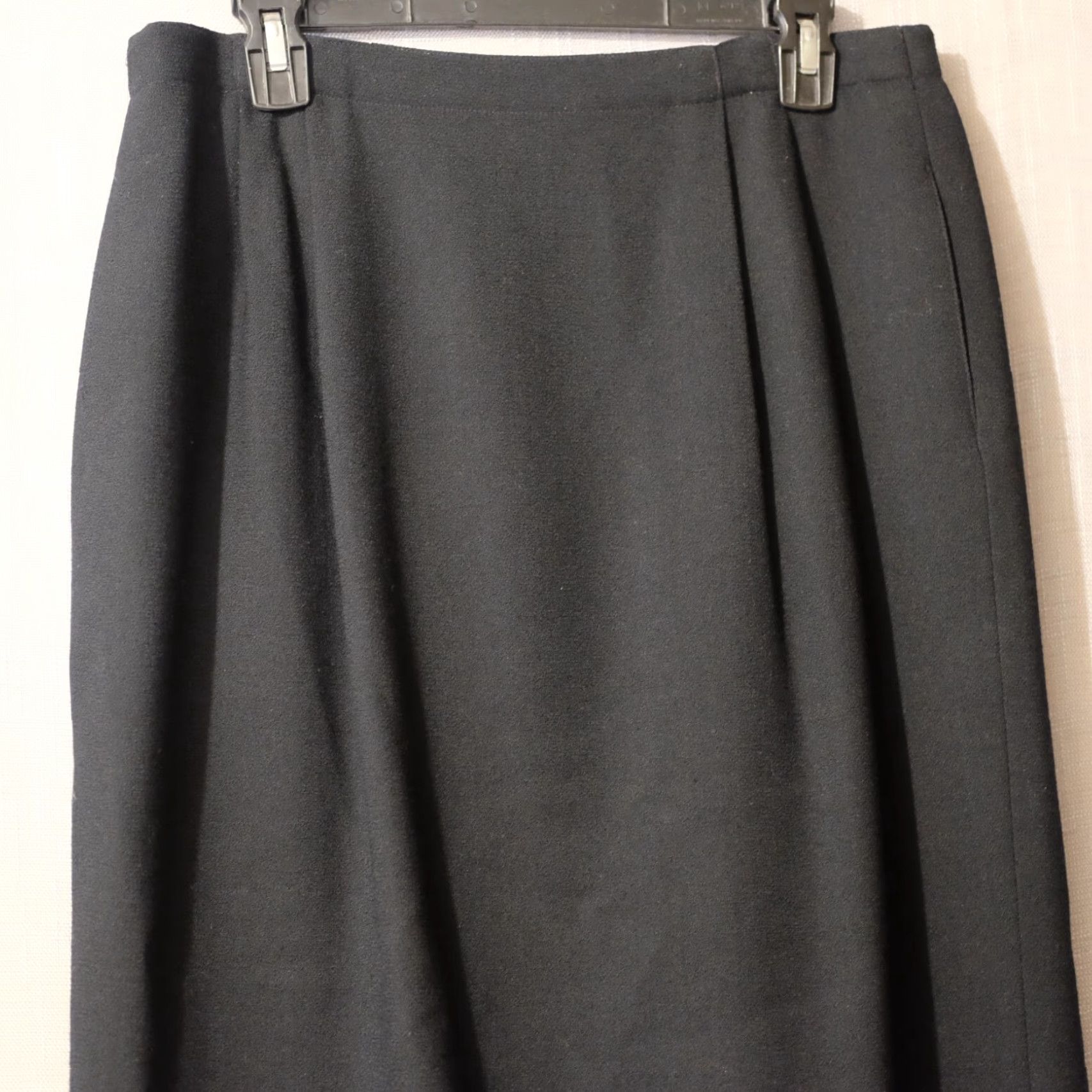 Talbots Talbots Petite 100% Wool Straight Pencil Skirt USA Lined Career Size 14 Black Midi Women Skirt Professional Size 36" / US 14 / IT 50 - 2 Thumbnail