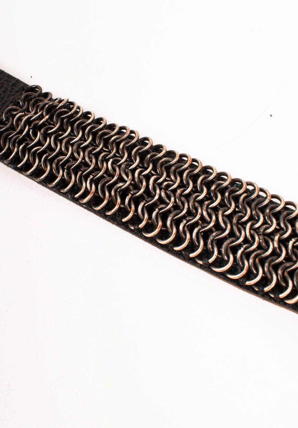 HTC Hollywood Trading Company Metal Men Leather Belt 95