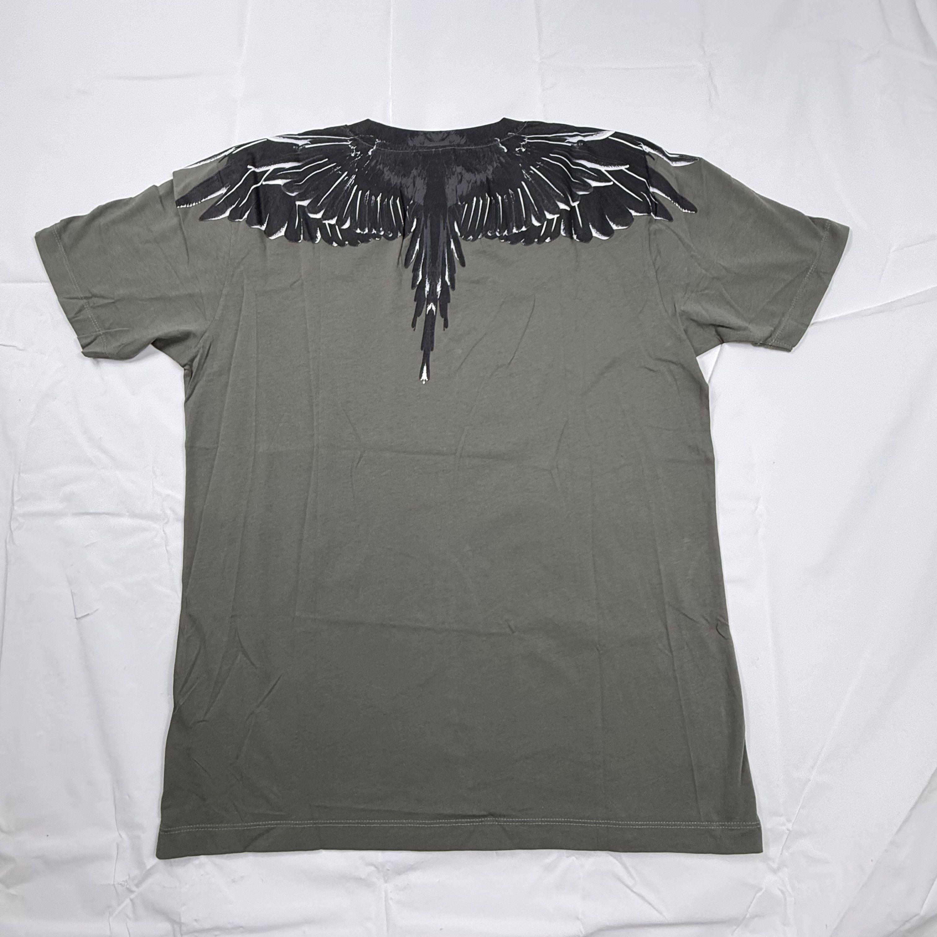 Marcelo Burlon Marcelo Burlon County of Milan Olive Green Wingspan T-Shirt Size US L / EU 52-54 / 3 - 12 Thumbnail