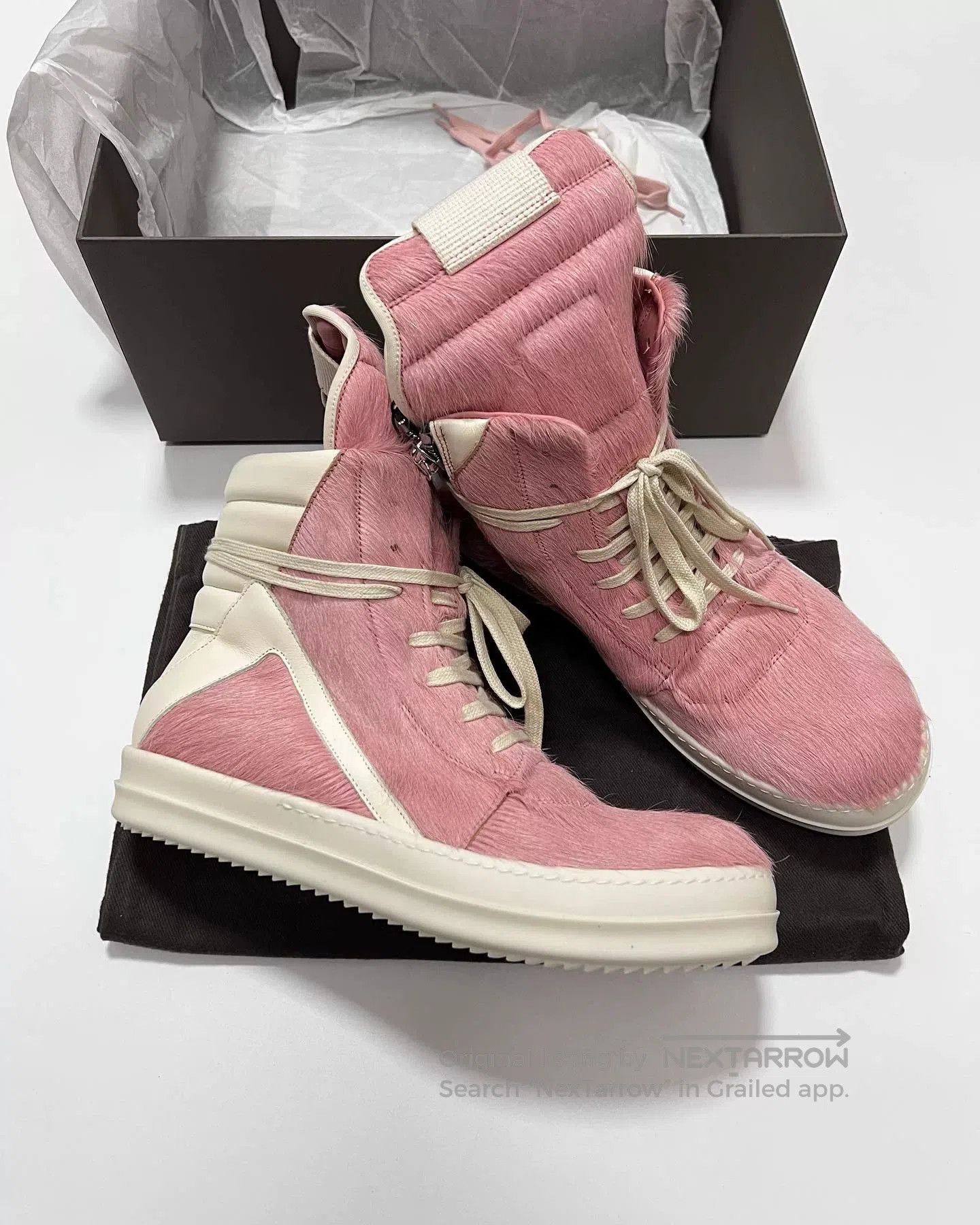 Rick Owens Rick Owens Pink Fur. Size US 10.5 / EU 43-44 - 2 Thumbnail