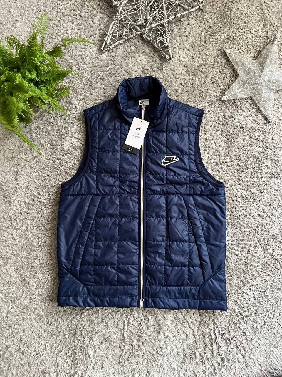New Nike Logo Swoosh Oversize Vest Drill