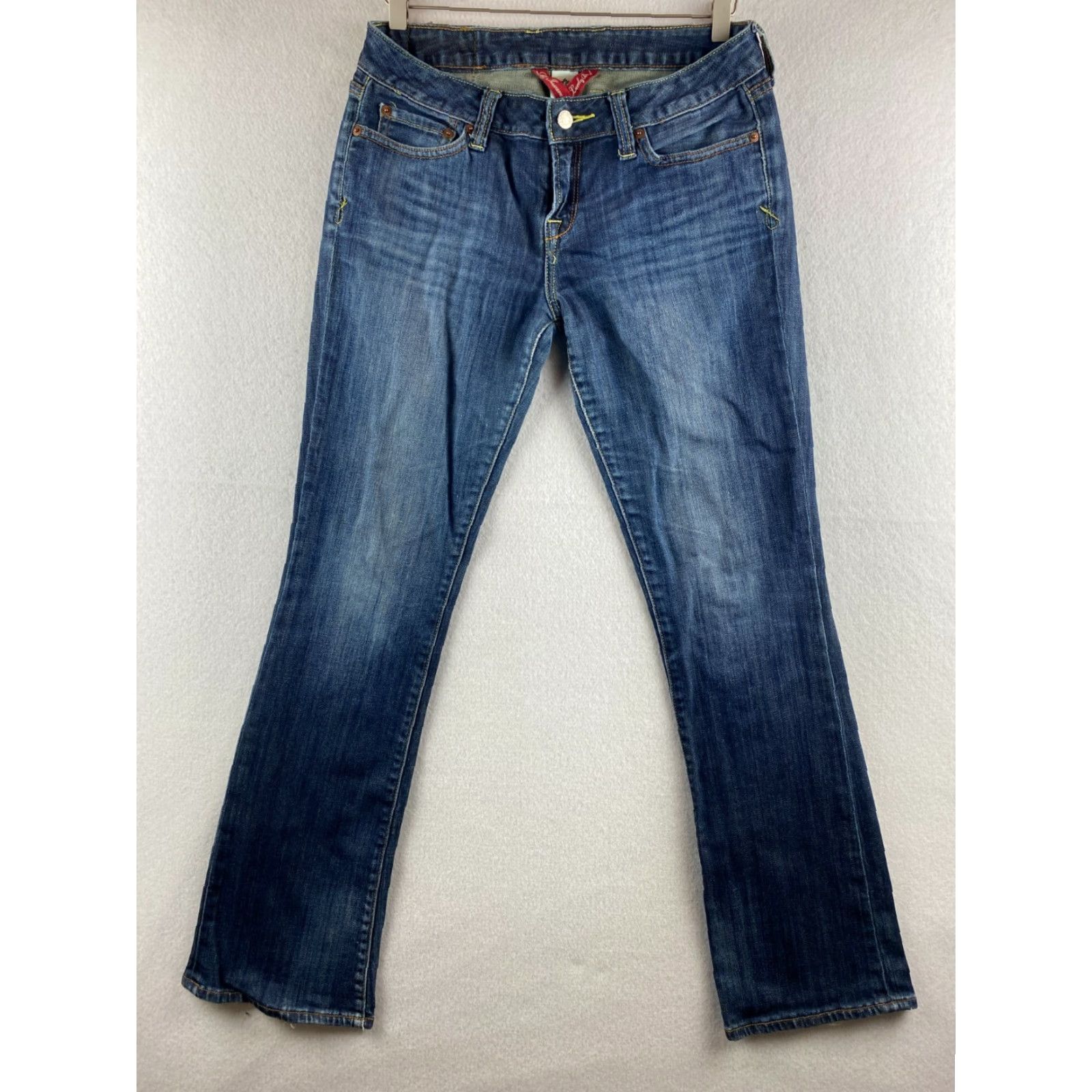 Lucky Brand Lucky Brand Jeans Womens 6 Bootcut Mid-Rise Denim Distressed Blue 31in Inseam 5-Pocket Regular Size 6 Womens Size 28" / US 6 / IT 42 - 2 Thumbnail