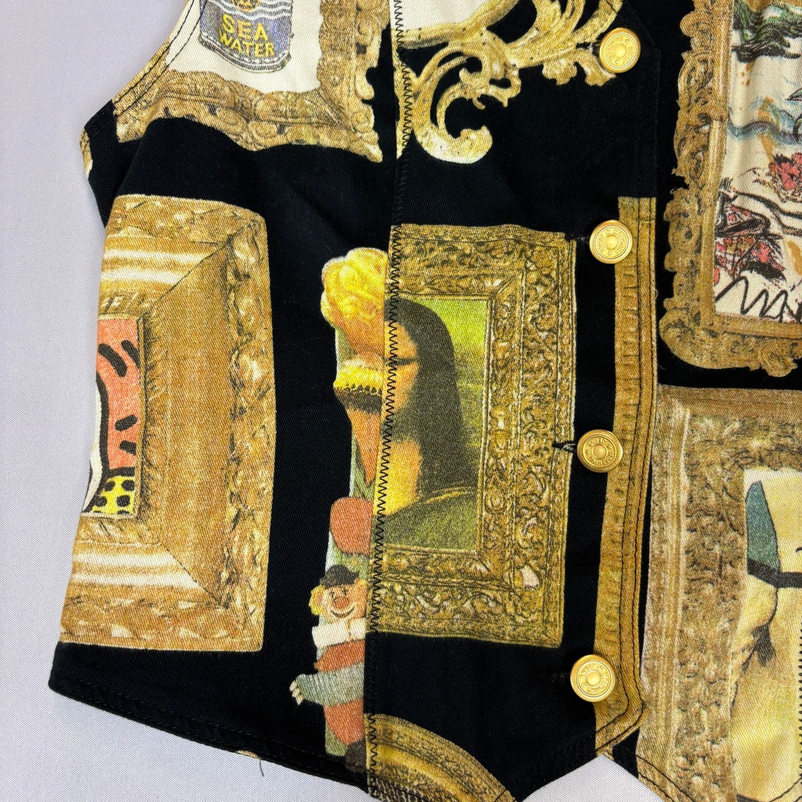 Moschino VTG 90 Moschino Jeans Art Framed Masterpieces Vest Women 42 Size S / US 4 / IT 40 - 2 Thumbnail