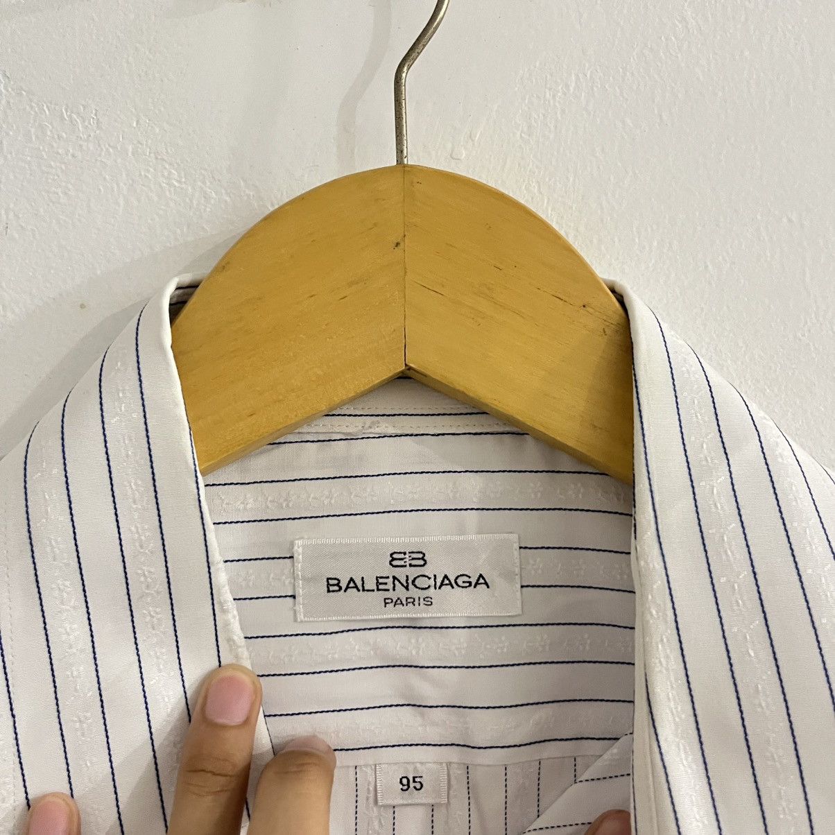 Balenciaga Balenciaga - Striped Button Up Shirt Size US M / EU 48-50 / 2 - 4 Thumbnail