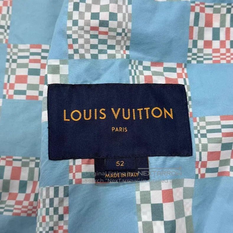 Louis Vuitton Louis Vuitton Checkerboard printed zip-up jacket Size US L / EU 52-54 / 3 - 3 Thumbnail