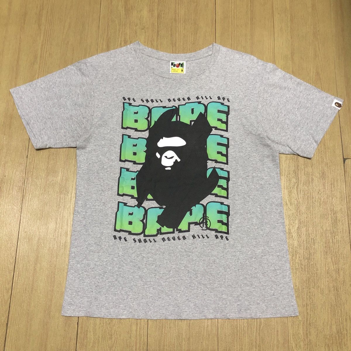Bape Bape Head Ape Shall Never Kill Ape Tee Size US M / EU 48-50 / 2 - 1 Thumbnail