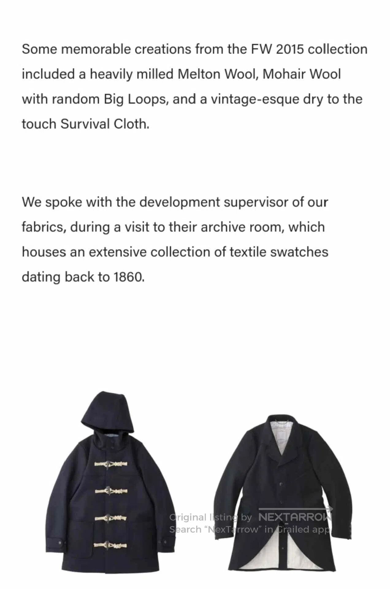 Visvim visvim 15AW Commodore Melton Wool Coat. Size US M / EU 48-50 / 2 - 8 Thumbnail