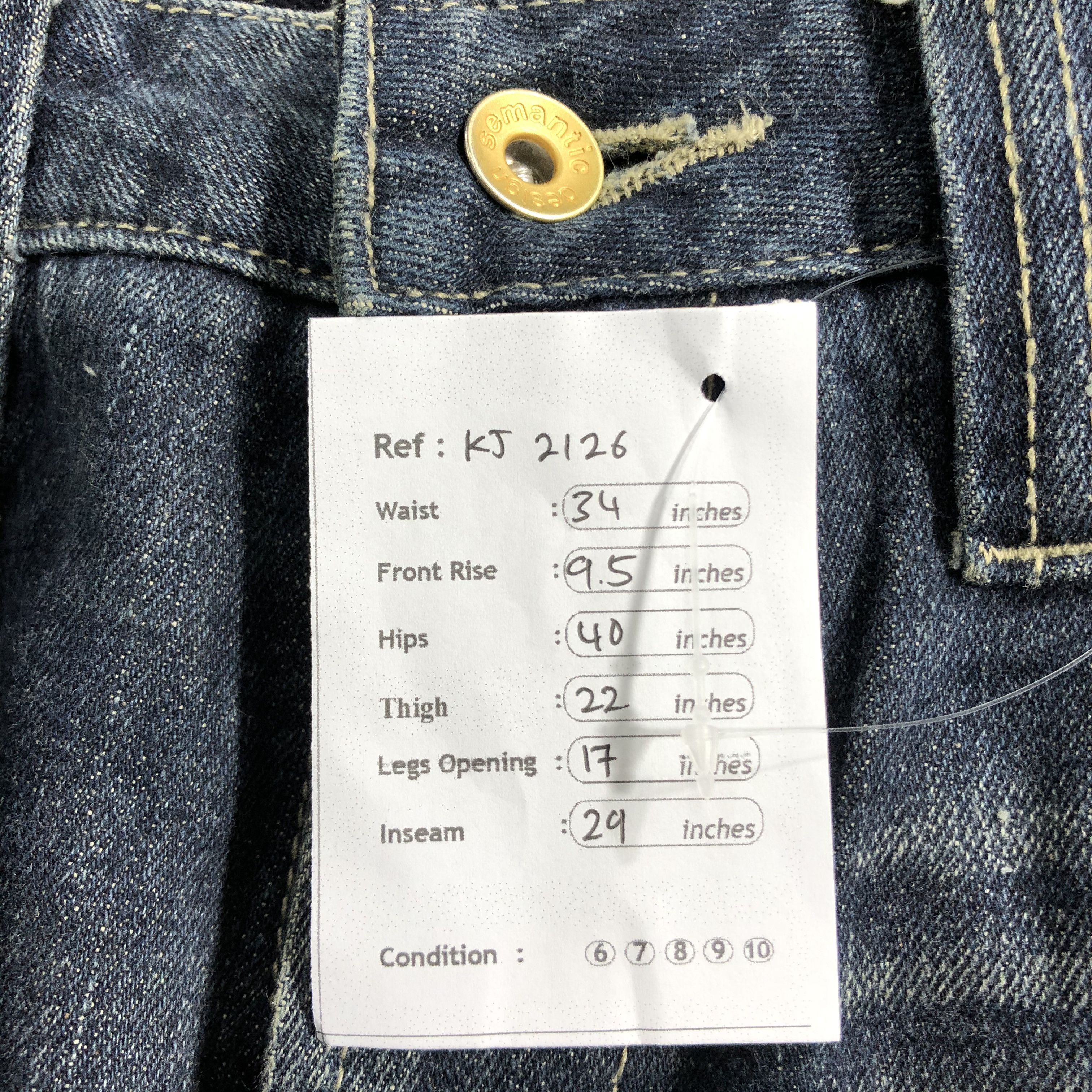 semanticdesign Semantic Design Zipper Pocket Flare Jeans KJ2126 Size US 32 / EU 48 - 11 Thumbnail