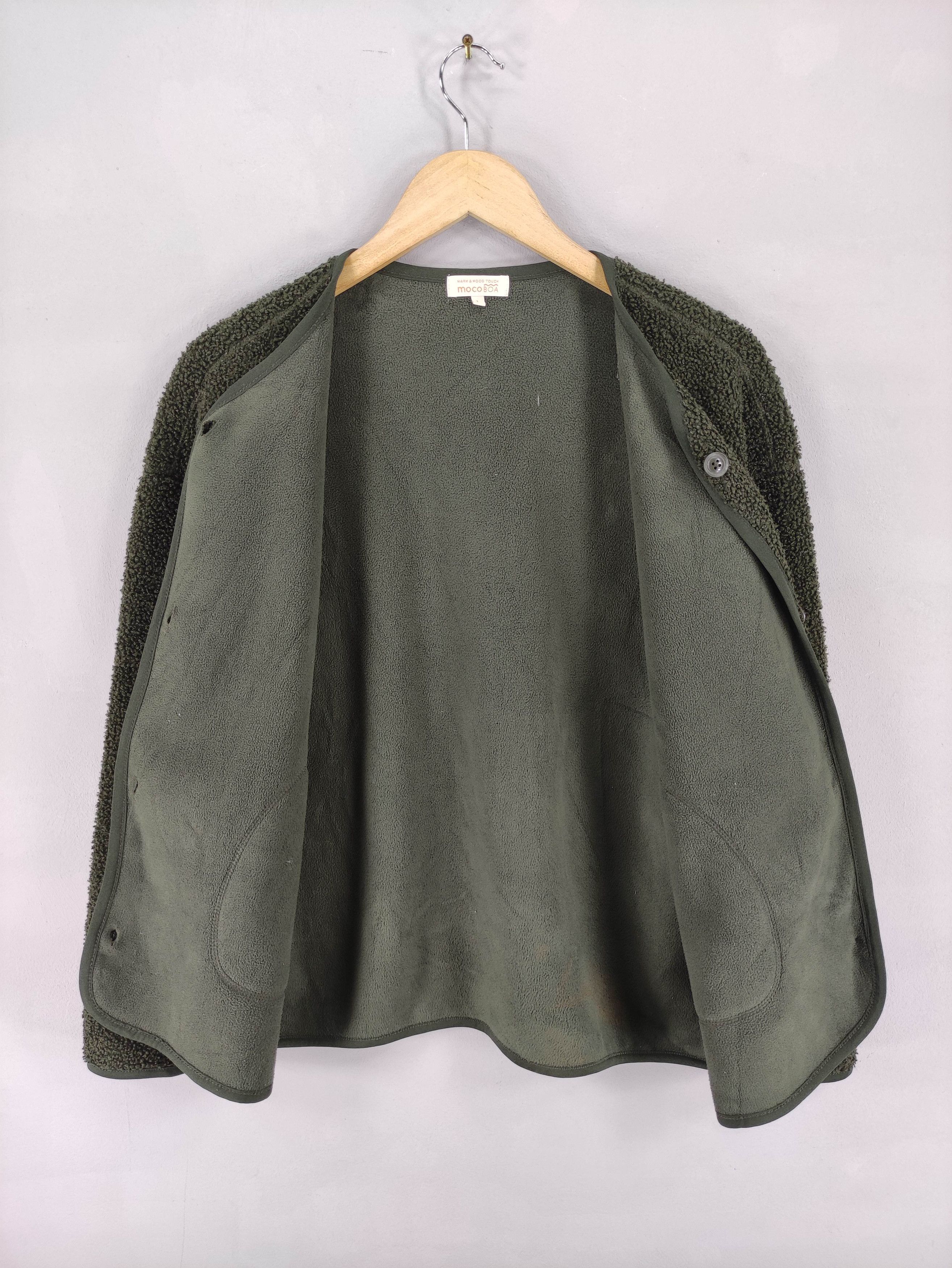 Japanese Brand Vintage Closshi Sherpa Cardigan Jacket Button Size L / US 10 / IT 46 - 3 Thumbnail