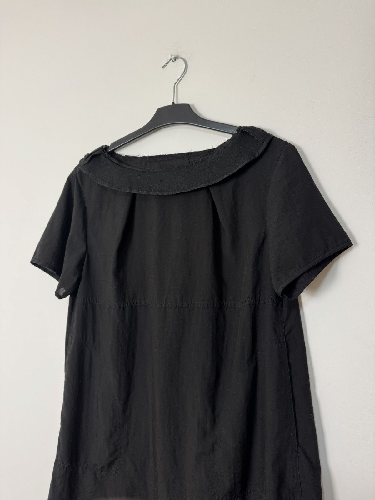 Acne Studios Vintage Acne Studios Black Avant Garde Frayed Collar Dress Size S / US 4 / IT 40 - 2 Thumbnail