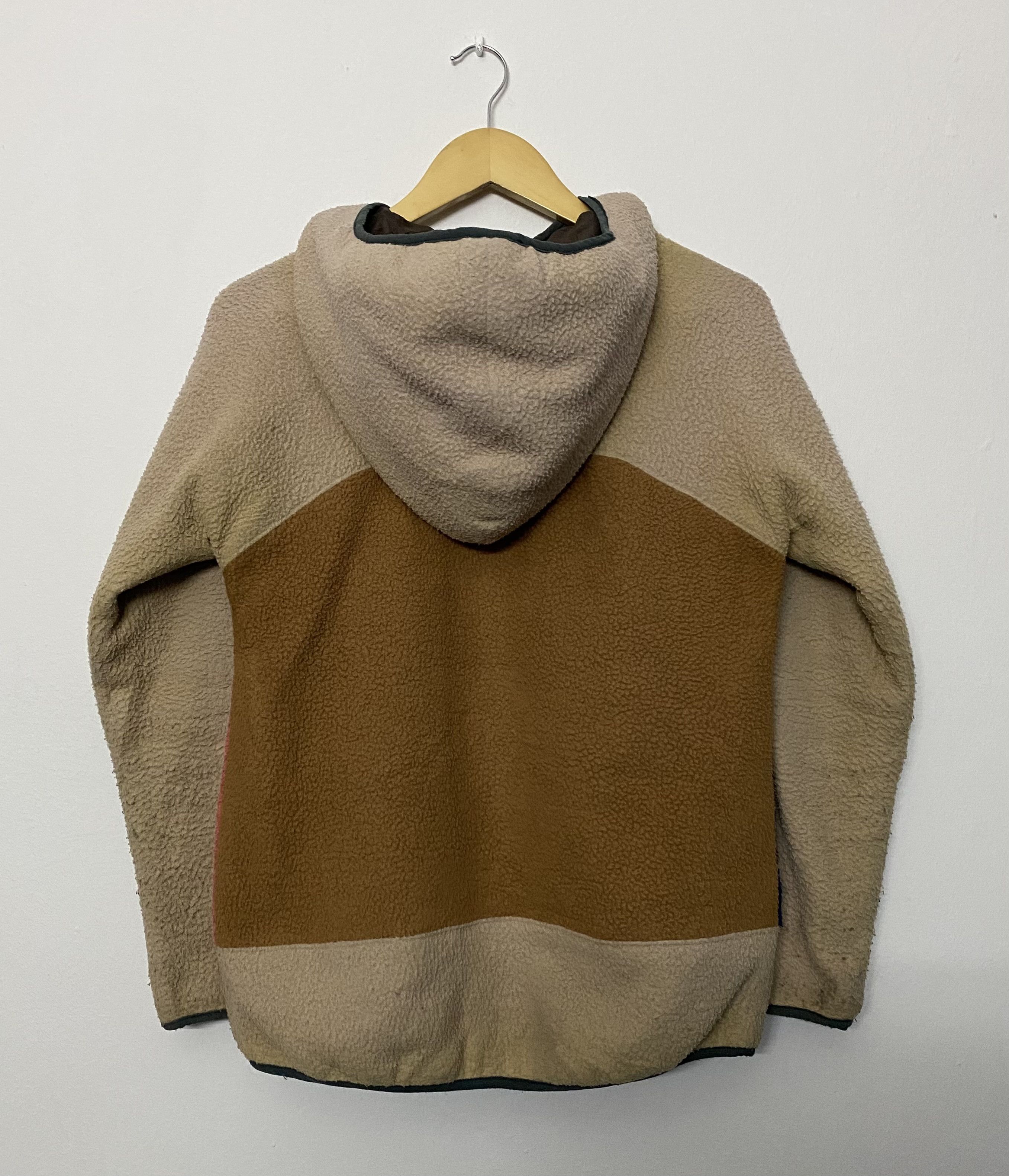 go slow caravan Go Slow Caravan Japan Outdoor Fleece Hoodie Colorblock Size M / US 6-8 / IT 42-44 - 2 Thumbnail