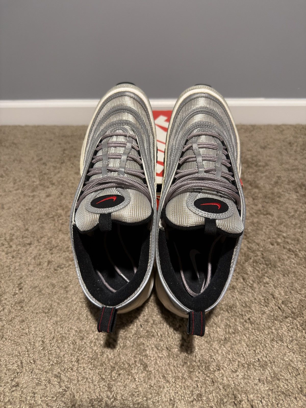 Nike 2016 Nike Air Max 97 "Silver Bullet" Size US 10.5 / EU 43-44 - 4 Thumbnail