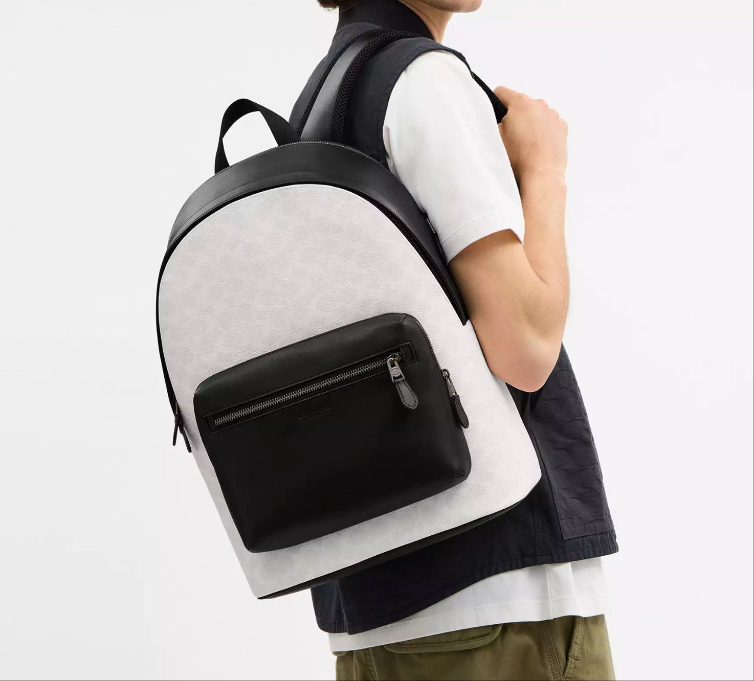 Coach West Backpack In Signature Canvas CV925 Size ONE SIZE - 2 Thumbnail