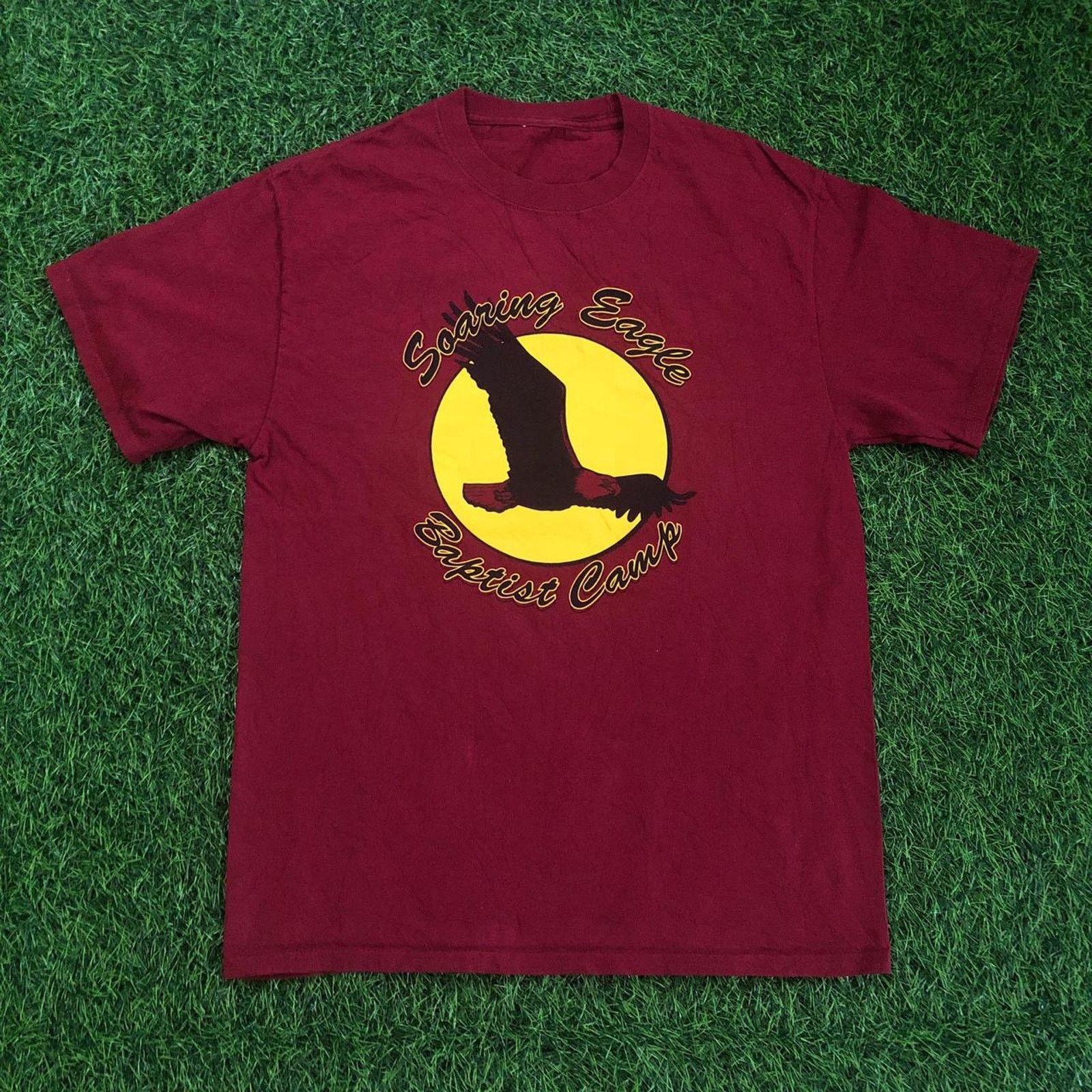Other Men’s Maroon ‘Soaring Eagles Baptist Camp’ Graphic Tee Size US S / EU 44-46 / 1 - 1 Thumbnail