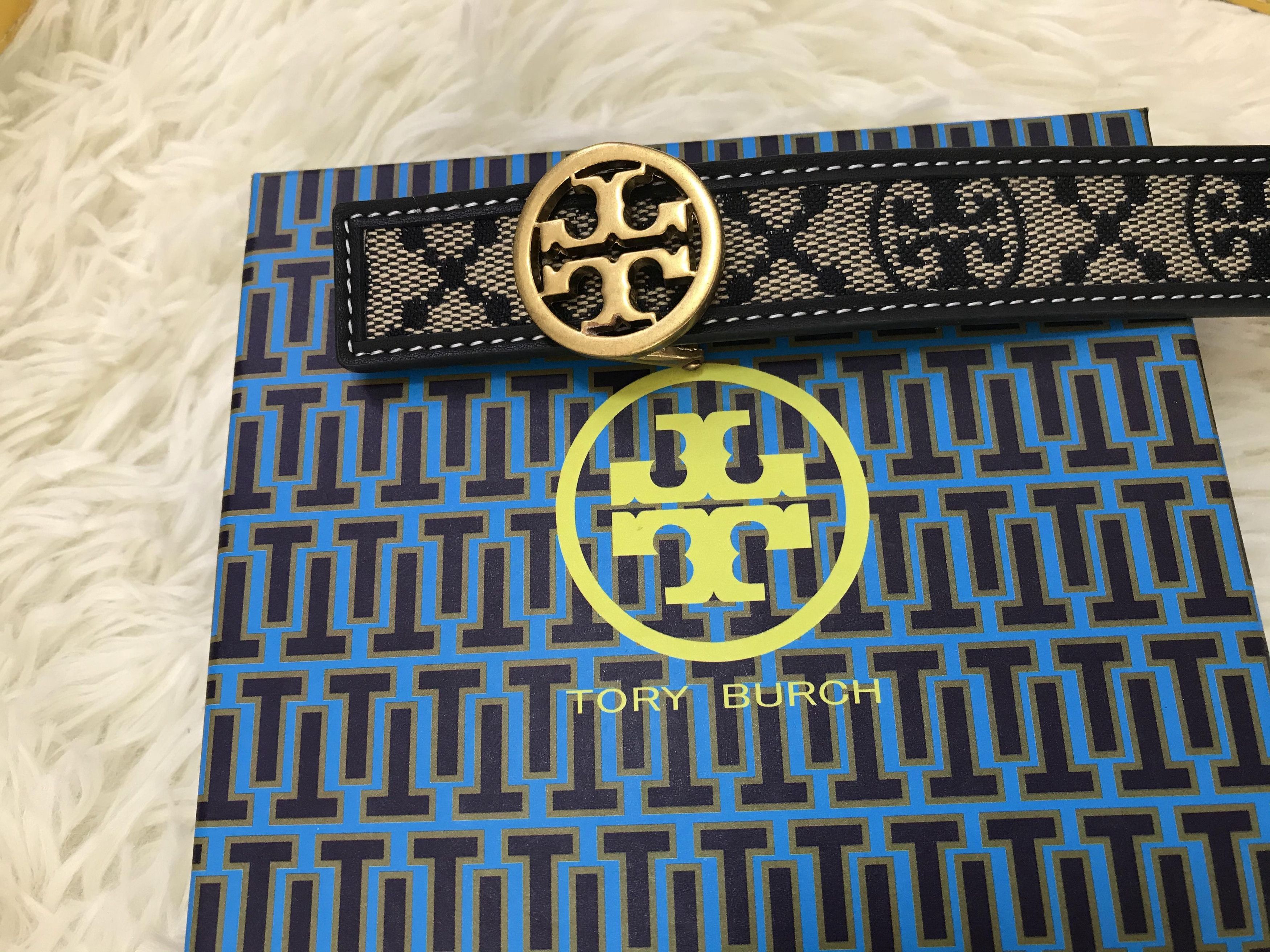 Tory Burch Tory Burch women's T Monogram Jacquard Belt Size ONE SIZE - 6 Thumbnail