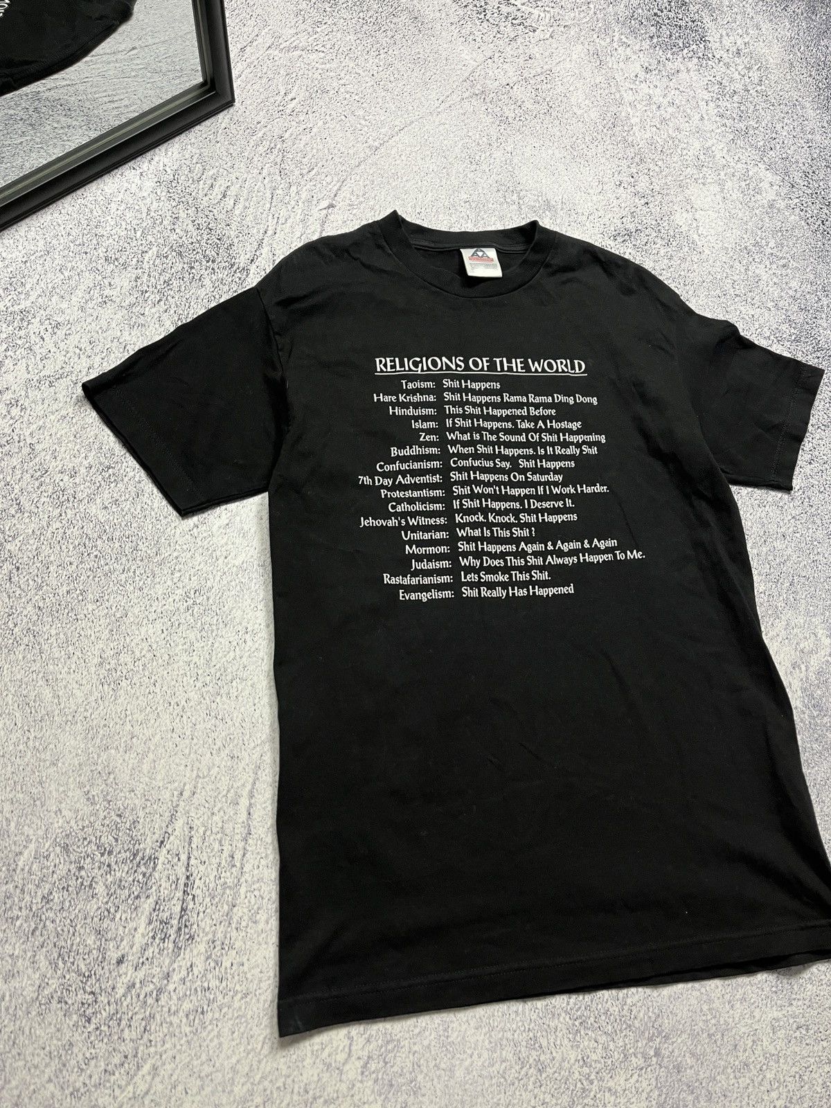 Vintage Vintage Religions Of The World Dirty Humor Funny T Shirt Size US M / EU 48-50 / 2 - 4 Thumbnail