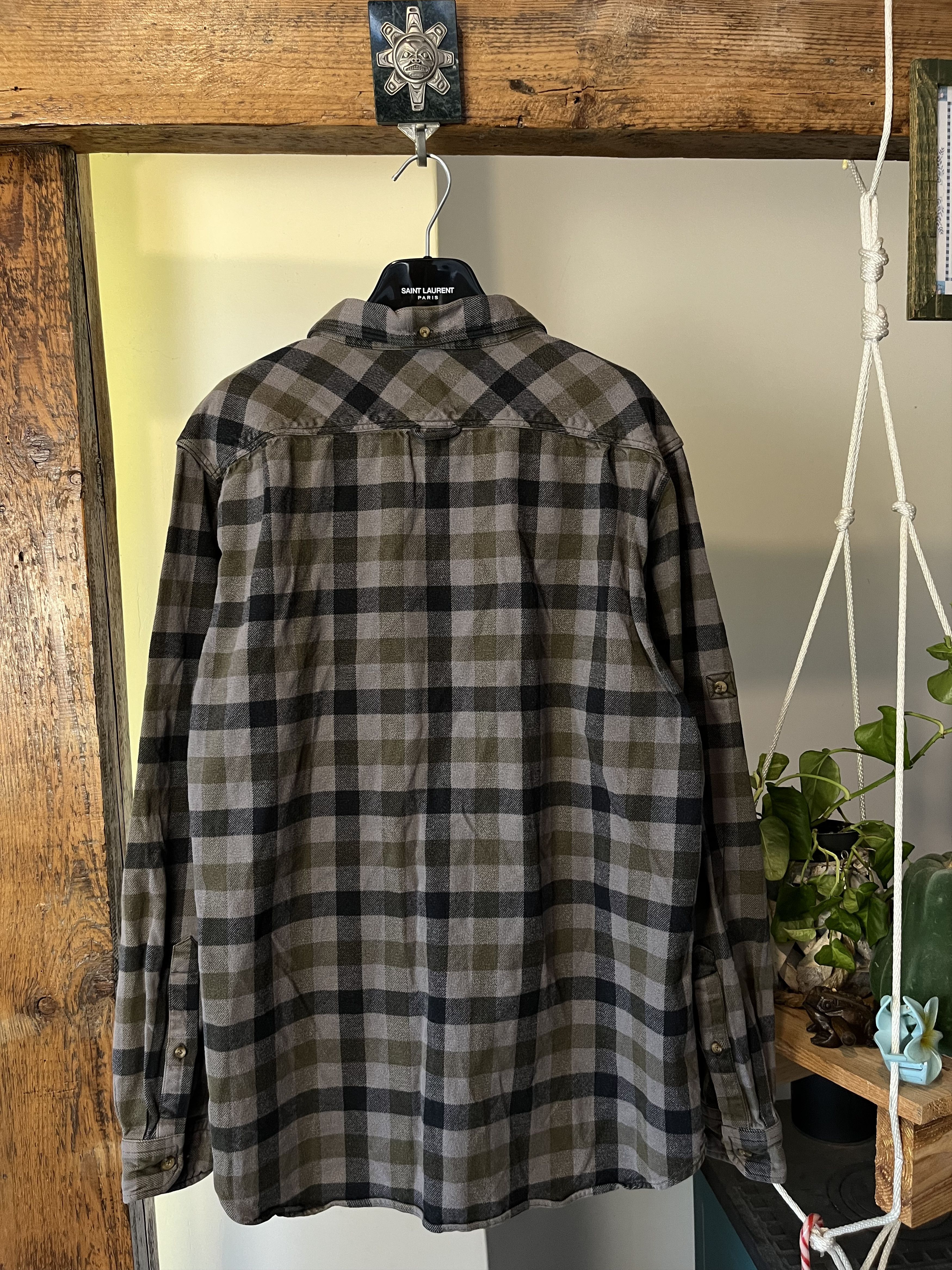 Fjallraven × Vintage Fjallraven Flannel Shirt Embroidered Logo Shirt Size US XXL / EU 58 / 5 - 2 Thumbnail