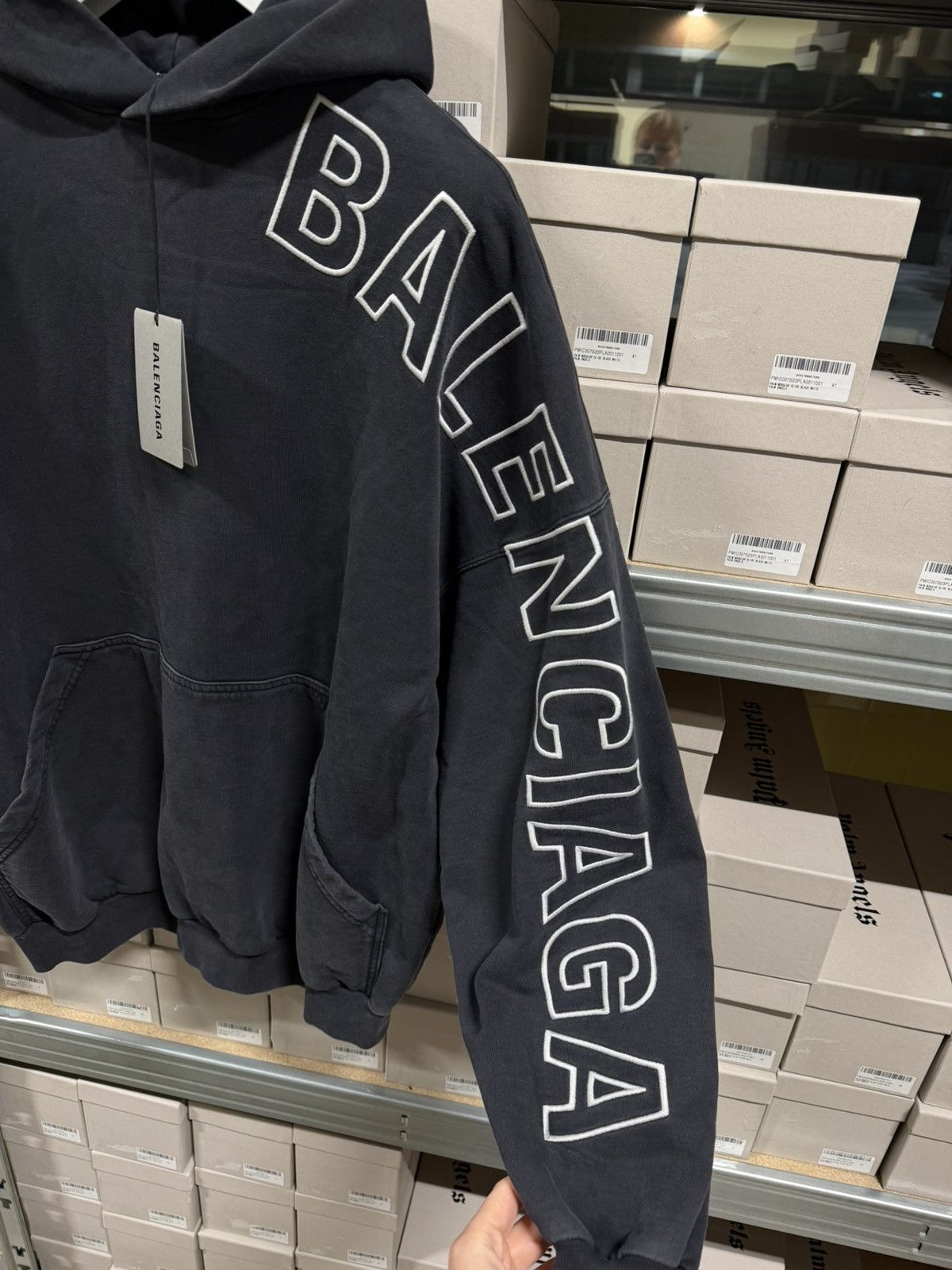 Balenciaga Balenciaga Sleeve Logo Embroidery Hoodie NEW 1400$ Size US M / EU 48-50 / 2 - 2 Thumbnail