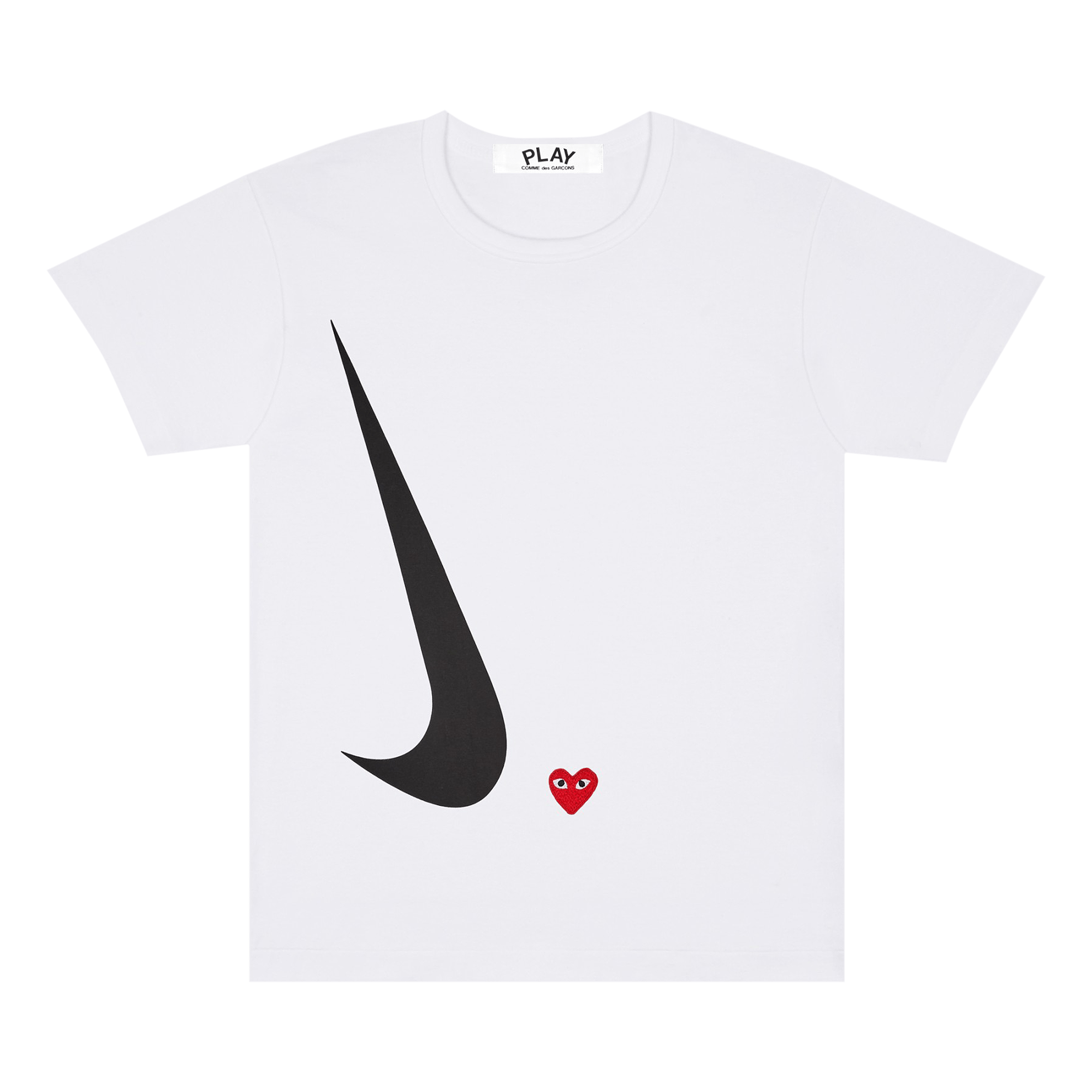 Nike Nike x Comme des Garçons PLAY T-Shirt White | Grailed