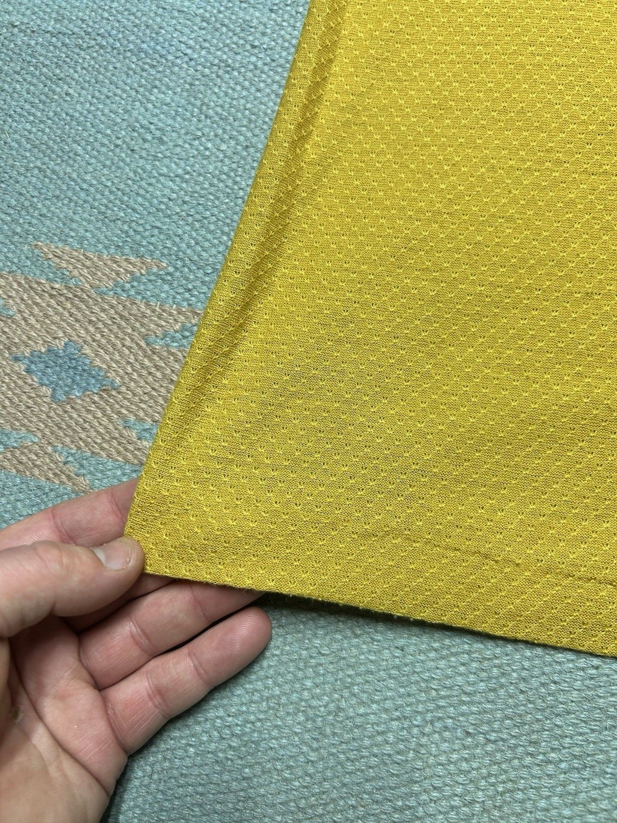 Vintage Vintage 60s 70s polo shirt waffle knit polyester soft medium Size US M / EU 48-50 / 2 - 9 Thumbnail
