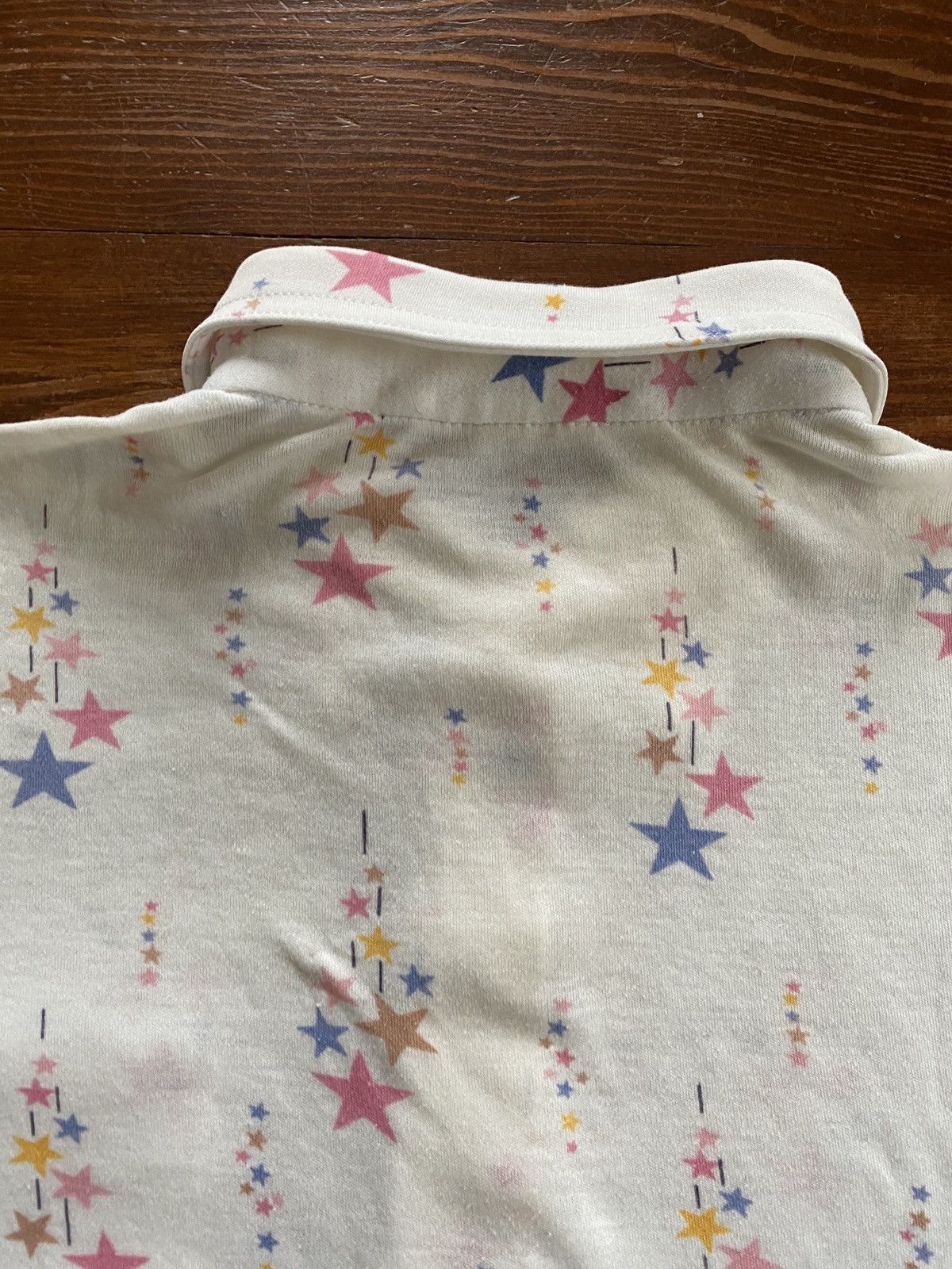 Retrofit Vintage 70’s Sears Stars All Over Short Sleeve Pocket Polo Size US S / EU 44-46 / 1 - 14 Thumbnail