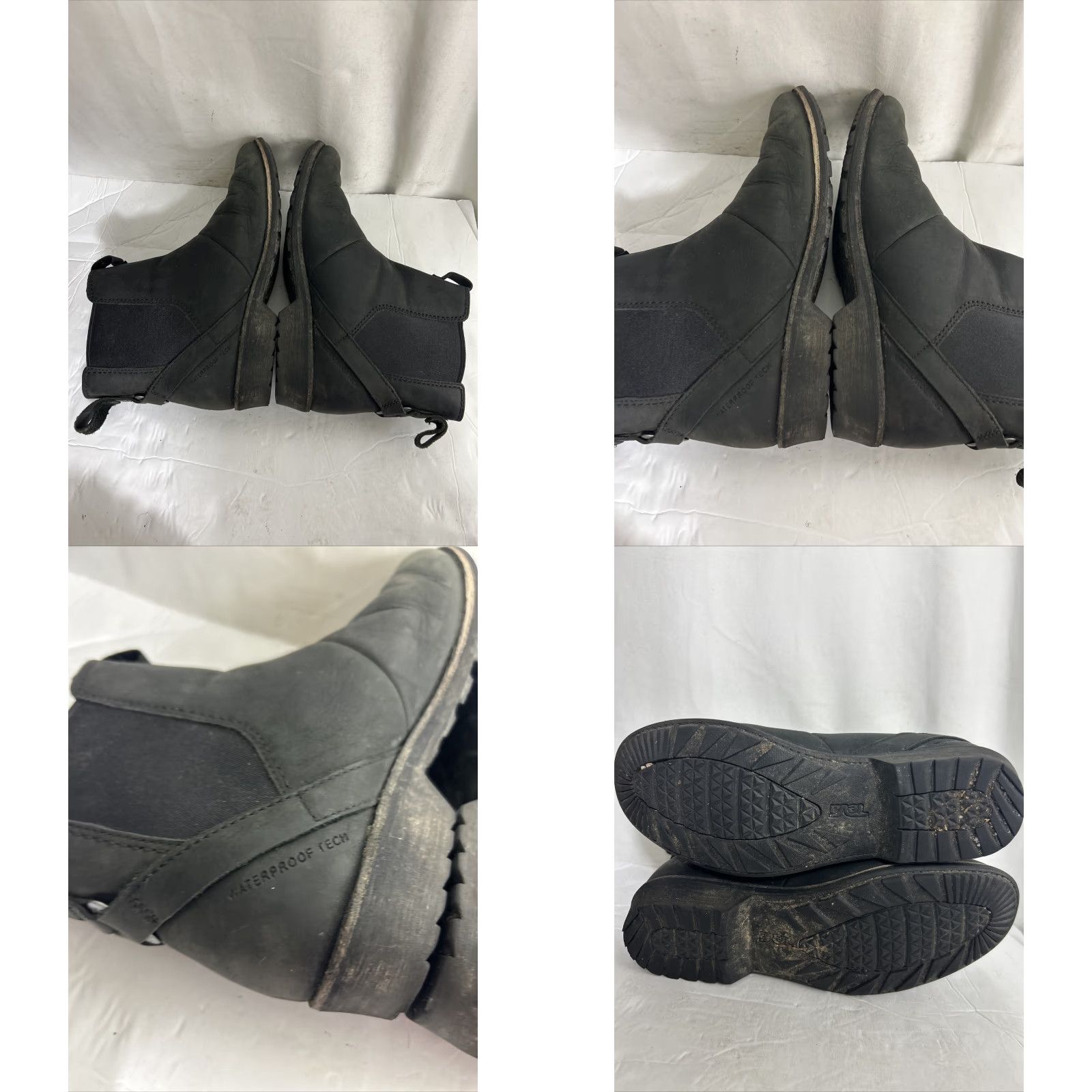 Teva TEVA Chelsea Waterproof Booties Women's 7 Black Round Toe Slip On Ankle Bootie Size US 7 / IT 37 - 10 Thumbnail