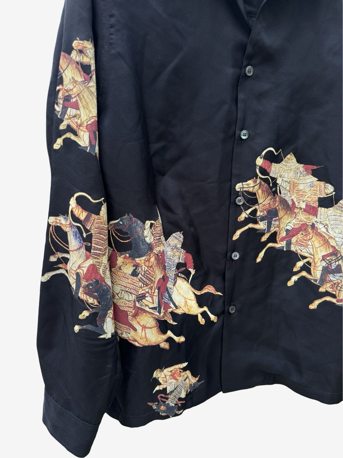 Enfants Riches Deprimes Enfants Riches Deprimes Hun Battle Print Silk Shirt Size US L / EU 52-54 / 3 - 4 Thumbnail
