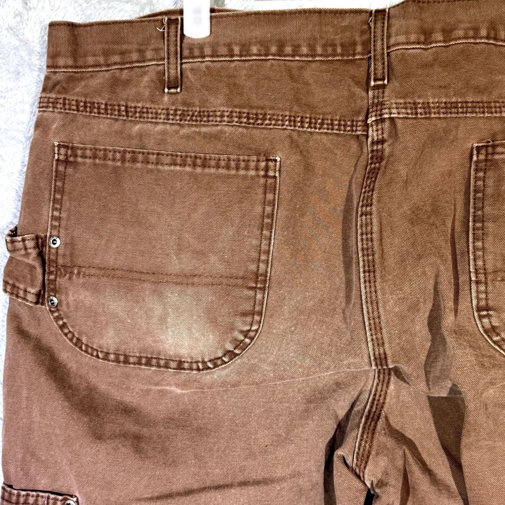 Dickies Dickies Carpenter Jeans 42x30 Brown 100 Percent Cotton Workwear Utility Men Size US 42 / EU 58 - 6 Thumbnail