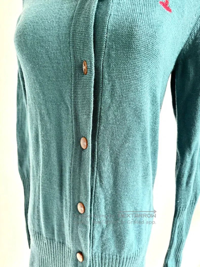 Vivienne Westwood Vivienne Westwood Teal Knit Jacket Cardigan Size M / US 6-8 / IT 42-44 - 3 Thumbnail