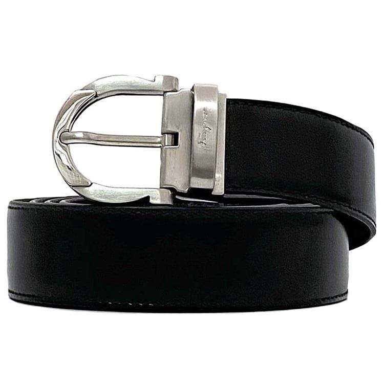 Salvatore Ferragamo SALVATORE FERRAGAMO Belt Black Leather Size ONE SIZE - 1 Thumbnail