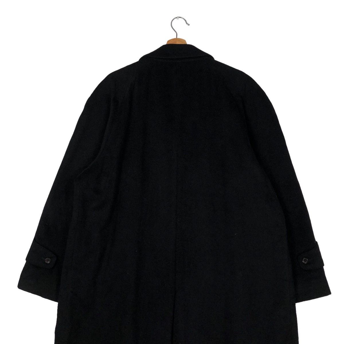 Issey Miyake Rich Black Vintage Wool Long Jacket Herringbone DonatoVinci Size US L / EU 52-54 / 3 - 10 Thumbnail