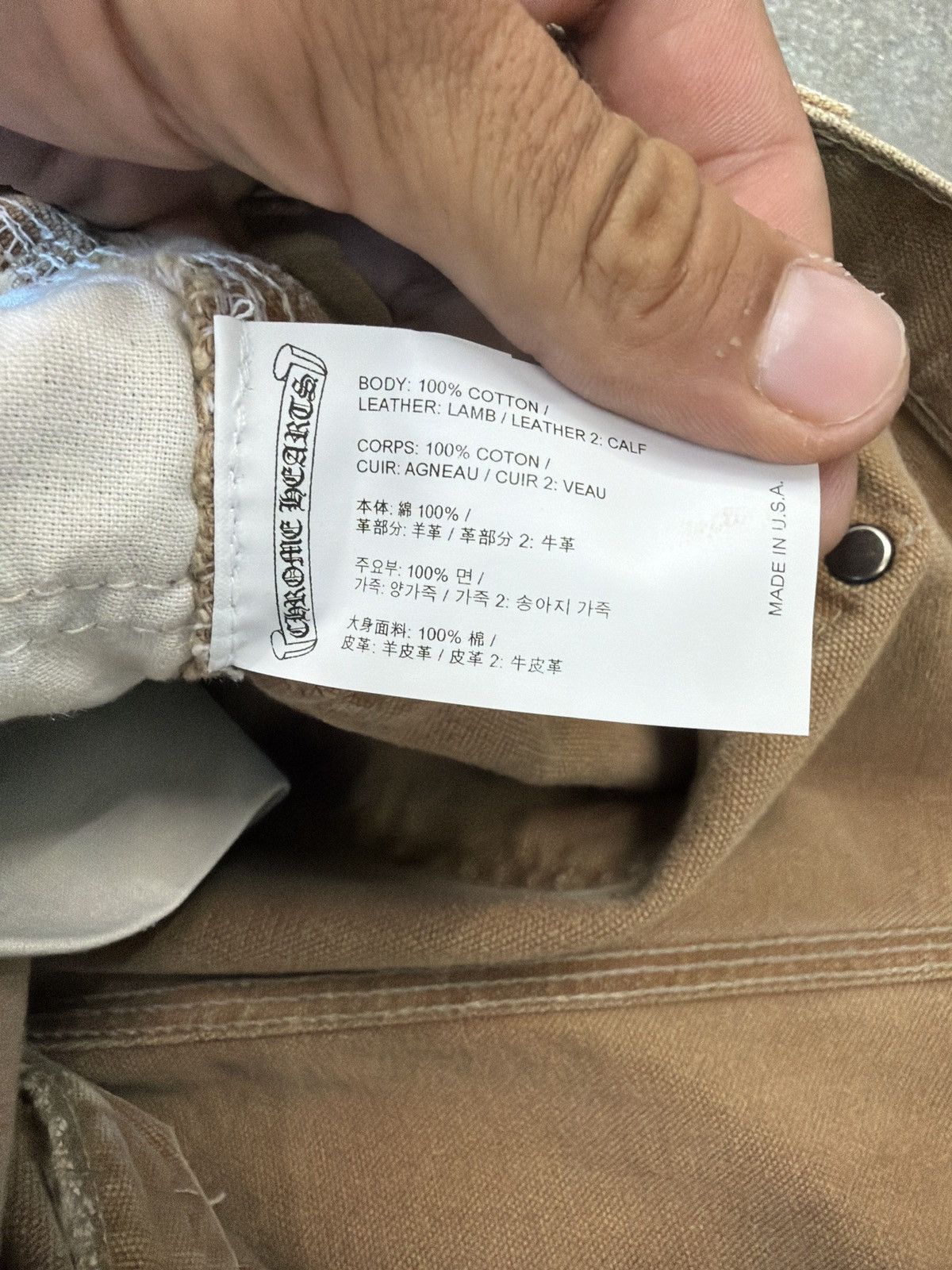 Chrome Hearts Chrome Hearts Vegas Exclusive Carhartt starhartt Doubleknee Size US 40 / EU 56 - 7 Thumbnail