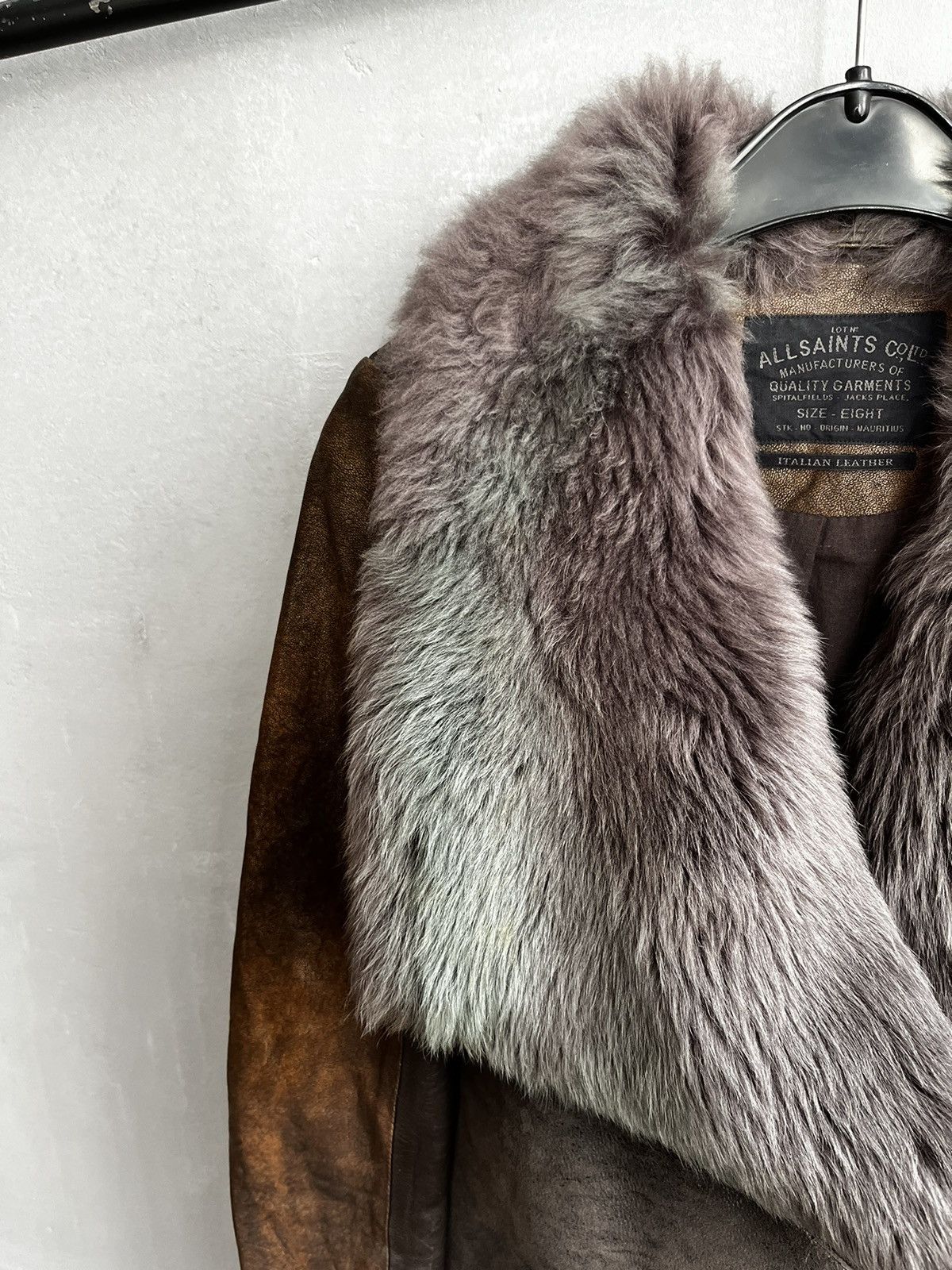 Allsaints × Hysteric Glamour AllSaints MURES Sheepskin Shearling Leather Jacket Size M / US 6-8 / IT 42-44 - 2 Thumbnail