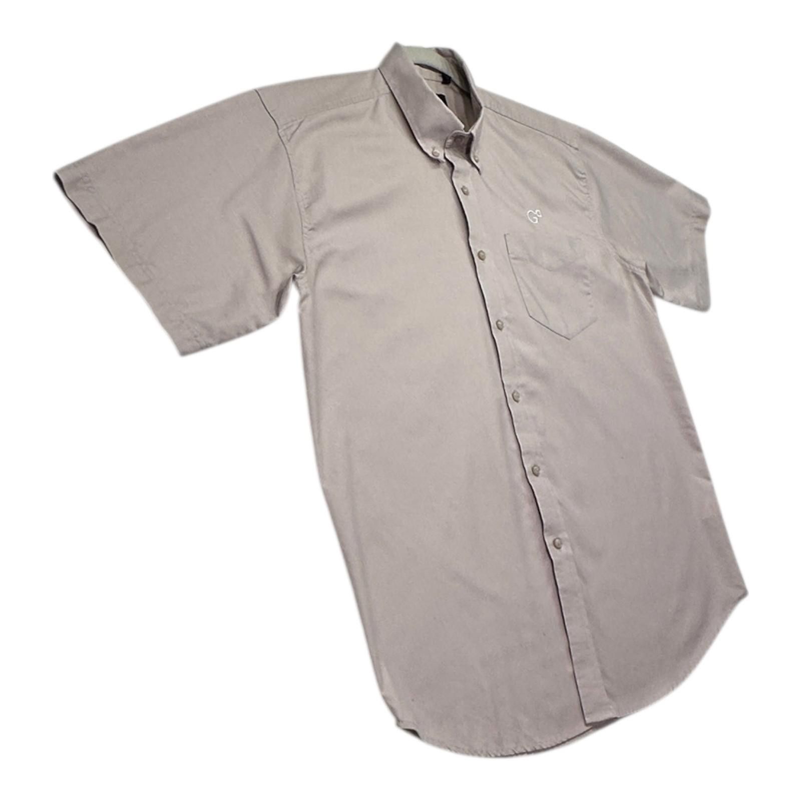 Other Uneek Shirt Men's UK Size L Grey Short Sleeve Embroidered Size US L / EU 52-54 / 3 - 5 Thumbnail