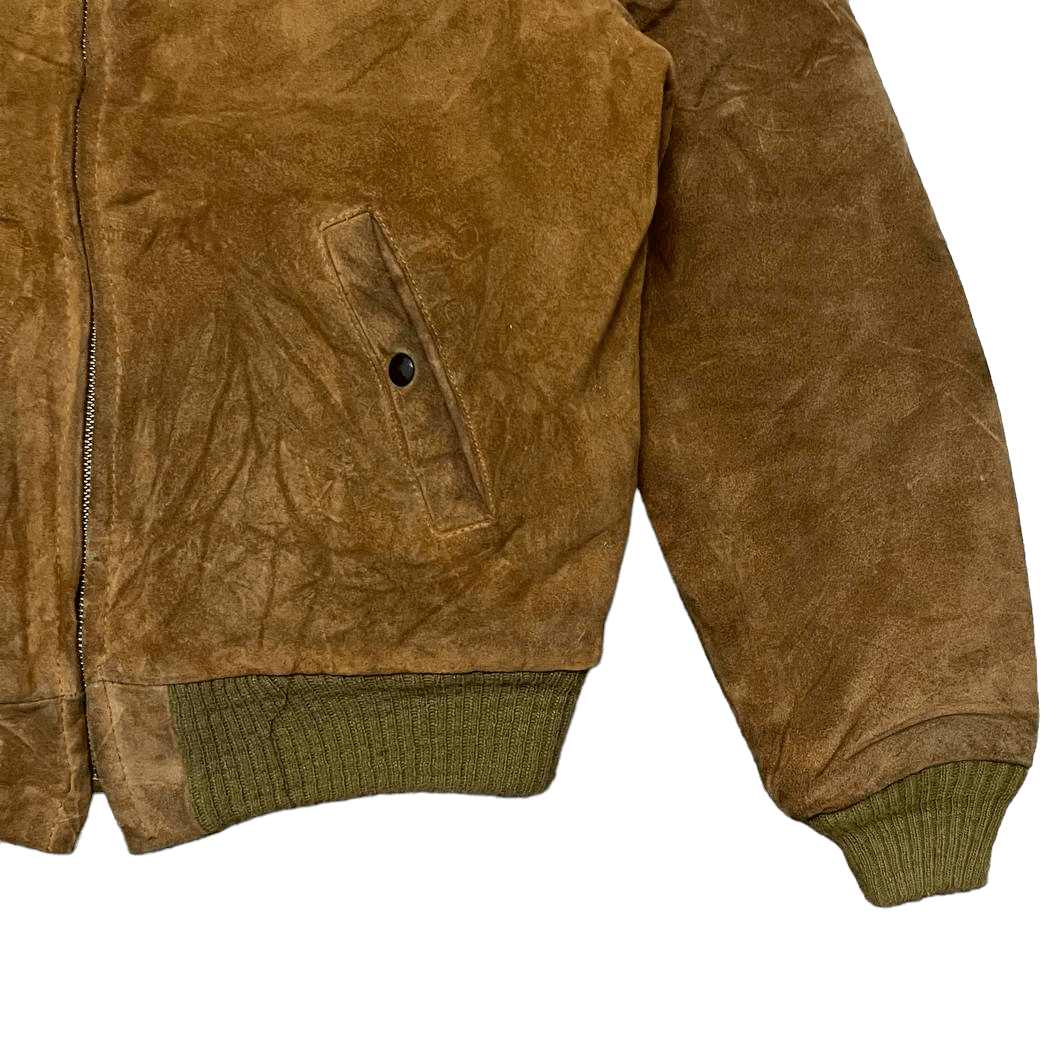 Vintag Cooper Genuine Leather Bomber Jacket Sherpa Lining