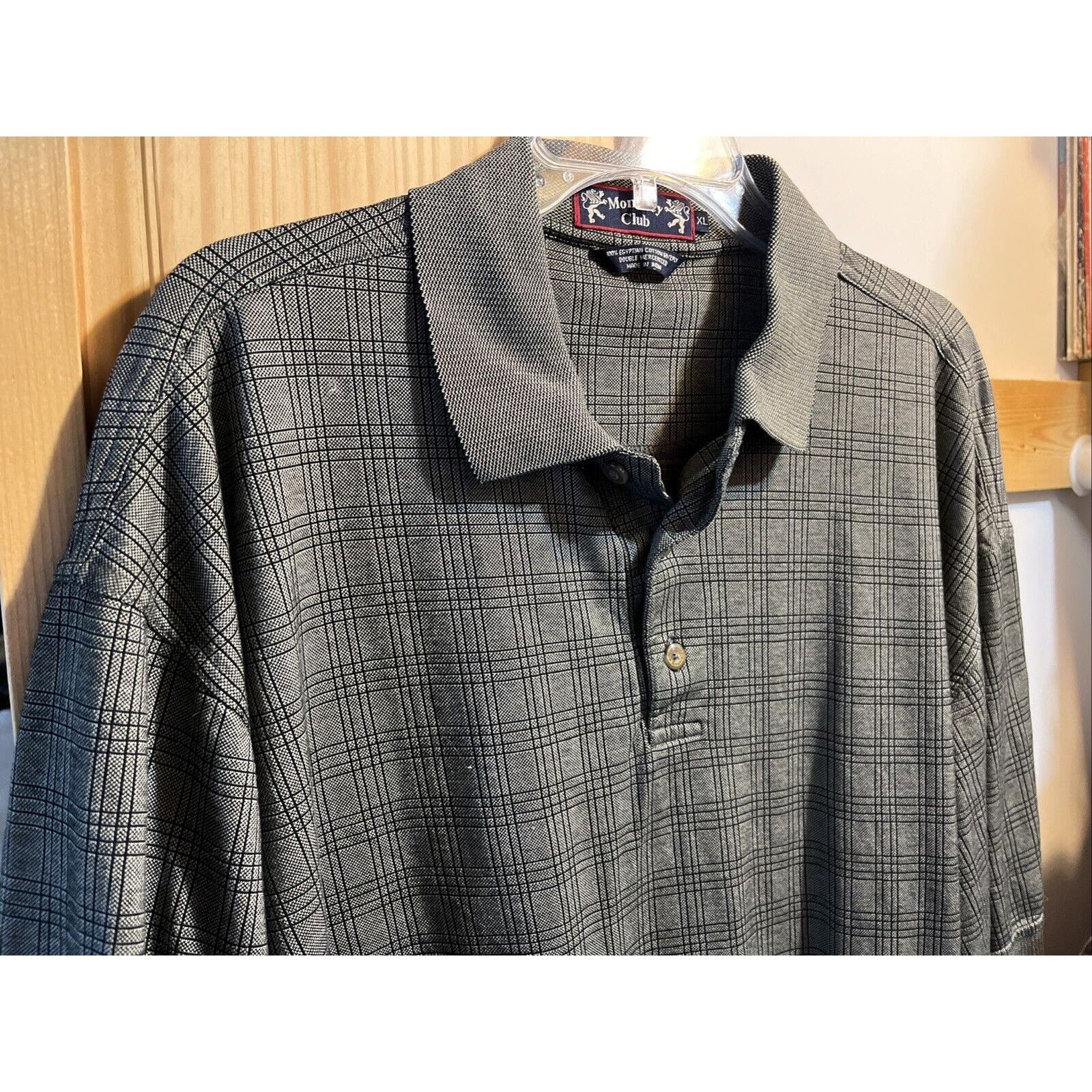 Other Monterey Club VTG Mens XL Gray SS Egyptian Cotton Polo Shirt Size US XL / EU 56 / 4 - 5 Thumbnail