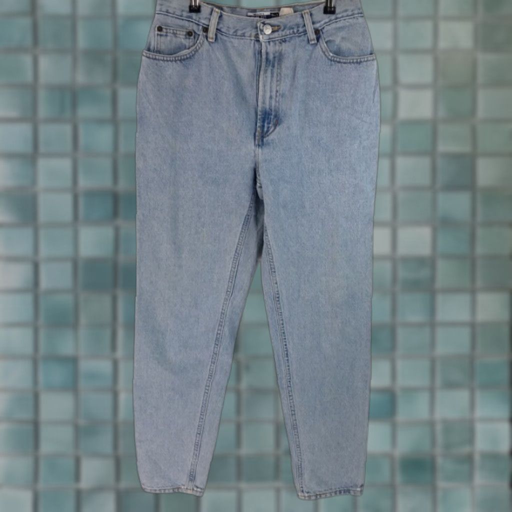 Gap GAP Womens Cropped Ankle Jeans Blue Light Wash 100% Cotton Slim Fit Size 12 Size 34" / US 12 / IT 48 - 1 Thumbnail