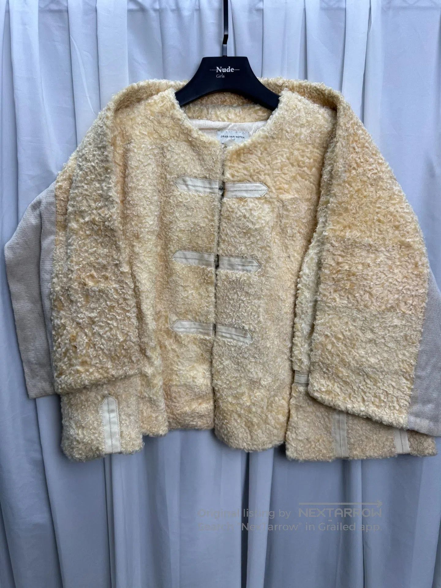 Dries Van Noten Dries van Noten Fur Jacket Scarf Set. Size M / US 6-8 / IT 42-44 - 1 Thumbnail