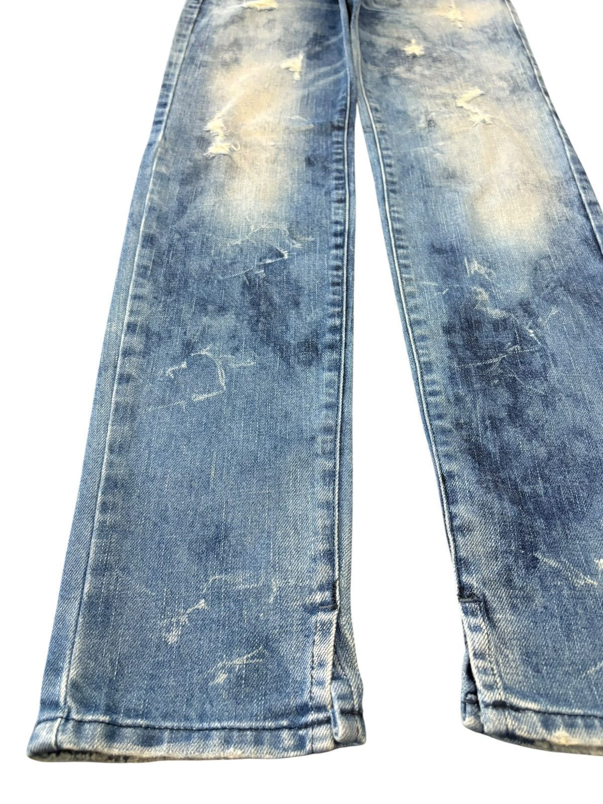 Diesel Vintage Italy Diesel Cherick Bleached Distressed Jeans Size 28" / US 6 / IT 42 - 6 Thumbnail