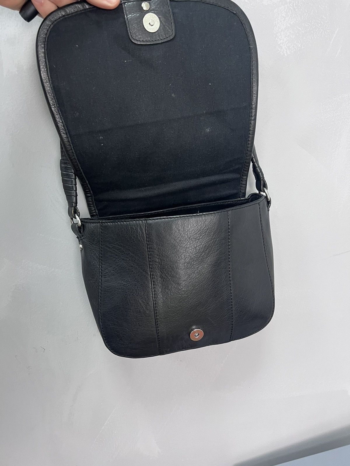 If Six Was Nine VINTAGE ARCHIVE LEATHER METAL KAMRII STYLE MESSENGER BAG Size ONE SIZE - 11 Thumbnail
