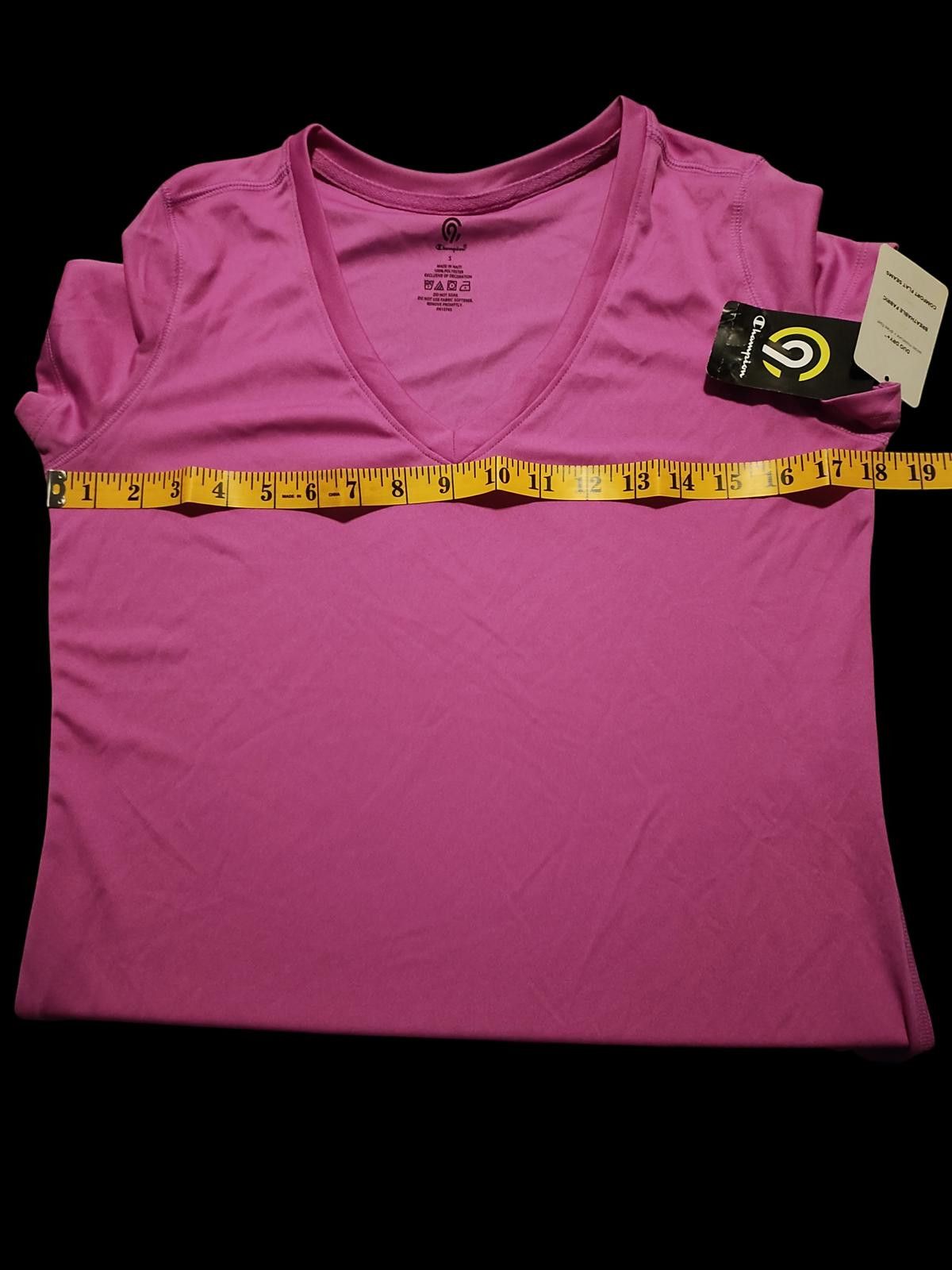 Champion Champion Duo Dry Women's V-Neck T-Shirt, Pink Size Small Size S / US 4 / IT 40 - 7 Thumbnail