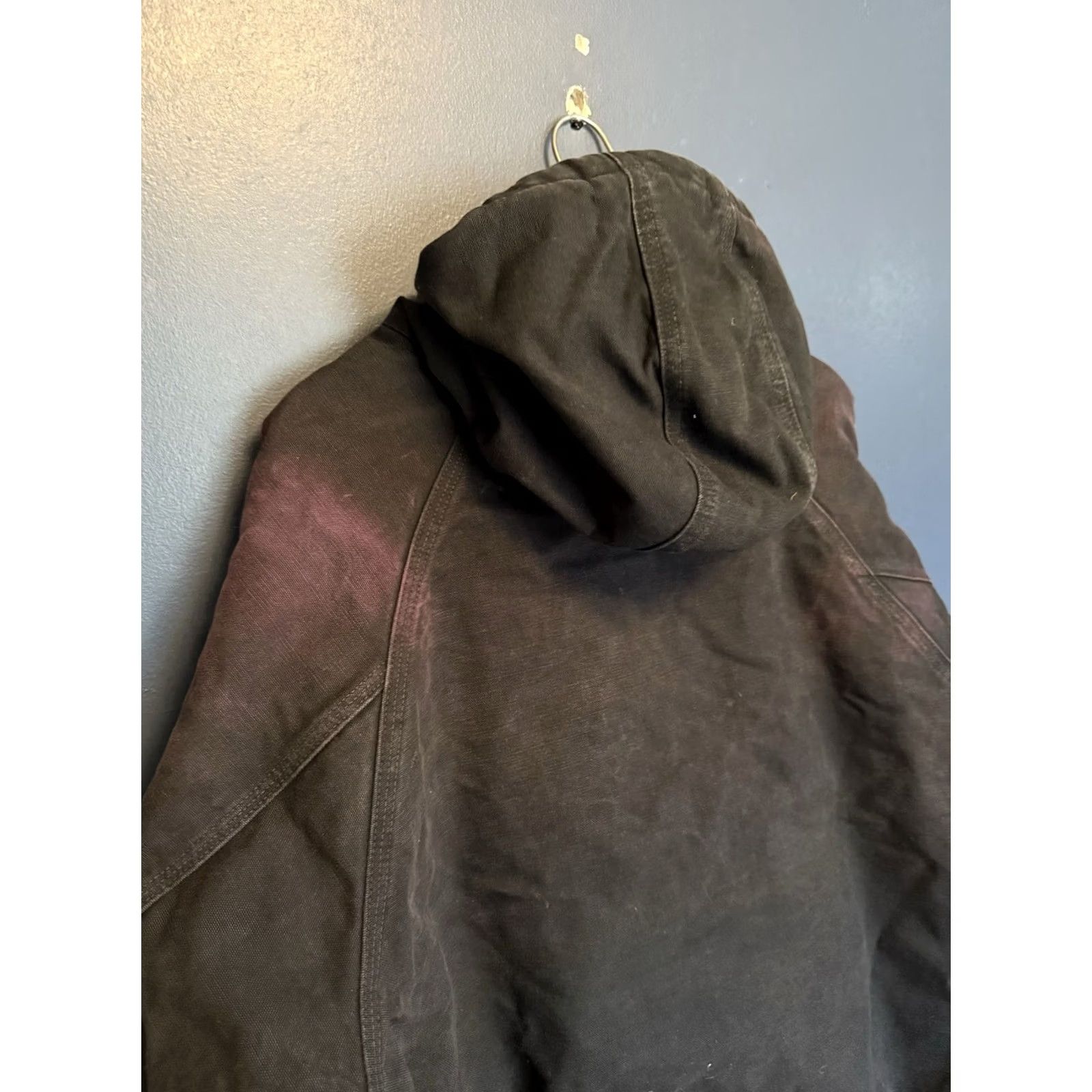 Carhartt VINTAGE Carhartt Hooded Jacket Black Cotton Zip 2XL Mens Flawed Size US XXL / EU 58 / 5 - 6 Thumbnail