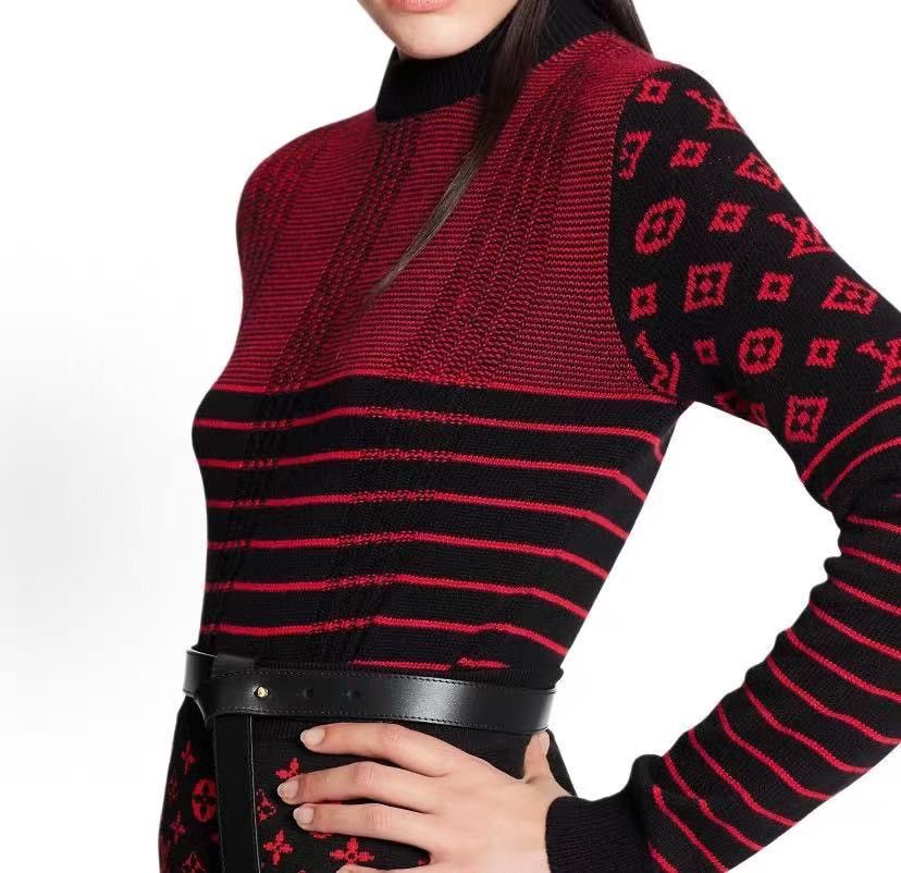 Louis Vuitton Louis Vuitton Striped Cashmere Long Sleeve Knitwear K26WX Size M / US 6-8 / IT 42-44 - 8 Thumbnail